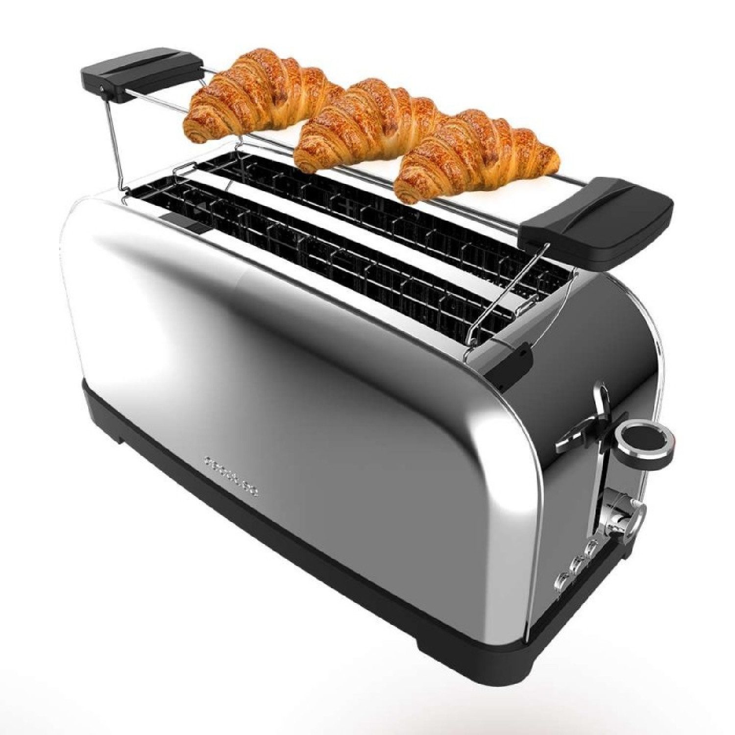Cecotec 2-in-1-Toaster Toastin' time 1500 Inox, 1500 W, Toastin' time 1500 Inox