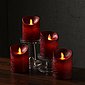 MARELIDA LED-Kerze »LED Kerzenset Adventskerzen Echtwachs bewegliche Flamme zum Auspusten 10cm 4St.« (4-tlg), Bild 4