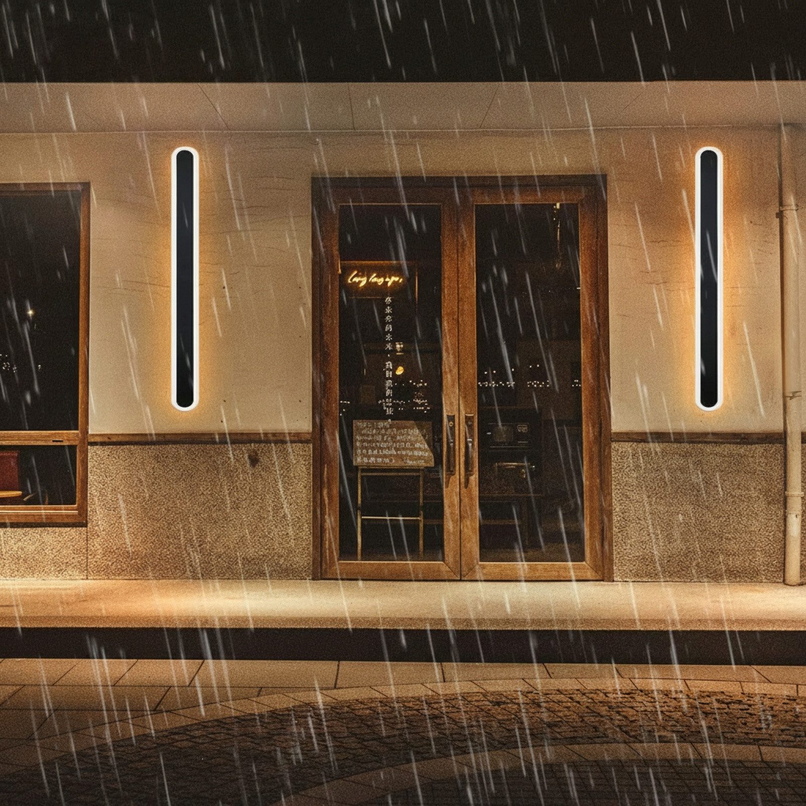 Nettlife LED Wandleuchte Modern Außenlampe 3000K aus Acryl Innen Outdoor, L günstig online kaufen