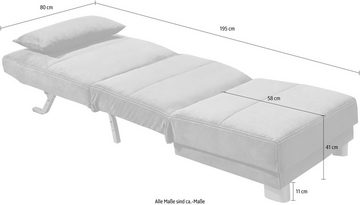 INOSIGN Schlafsofa Gina, mit einem Handgriff vom Sofa zum Bett