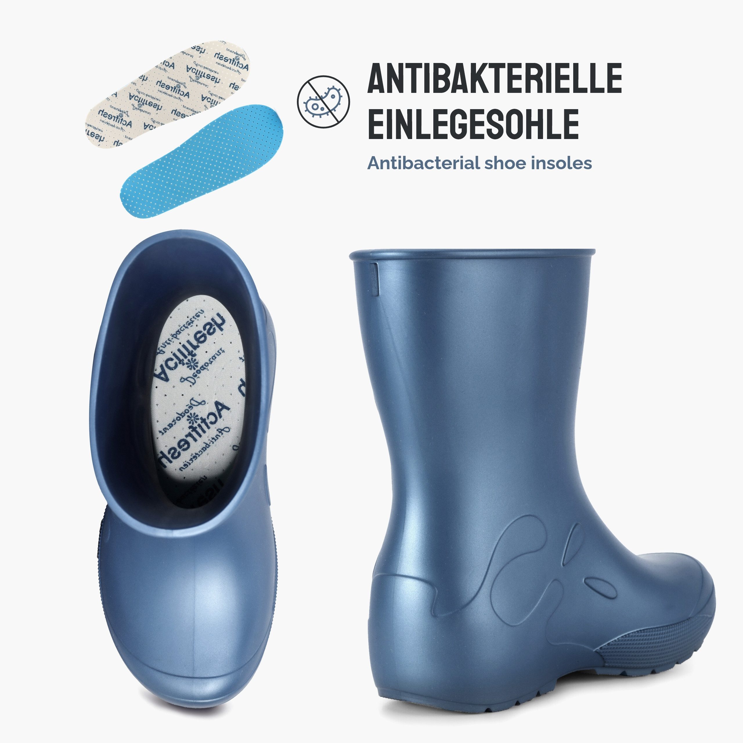 Ladeheid EVA Kinder Regenschuhe LA-CA-10 Gummistiefel – Bild 2 von 5