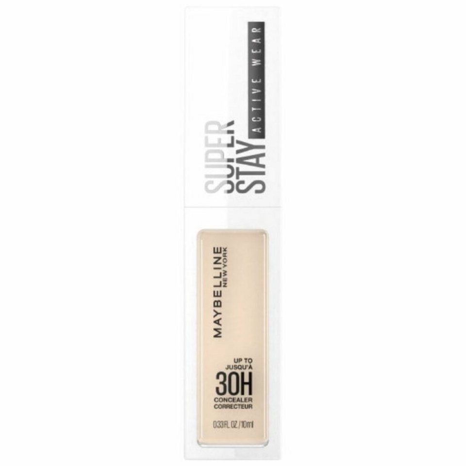 MAYBELLINE NEW YORK Concealer Superstay Activewear 30h Corrector 05-Ivory  30ml, Hohe Deckkraft & leichtes Tragegefühl vereint