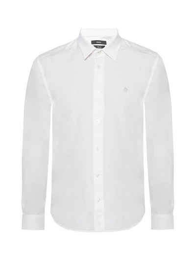 Diesel Businesshemd Slim Fit Langarm Shirt Weiß - S-Bill