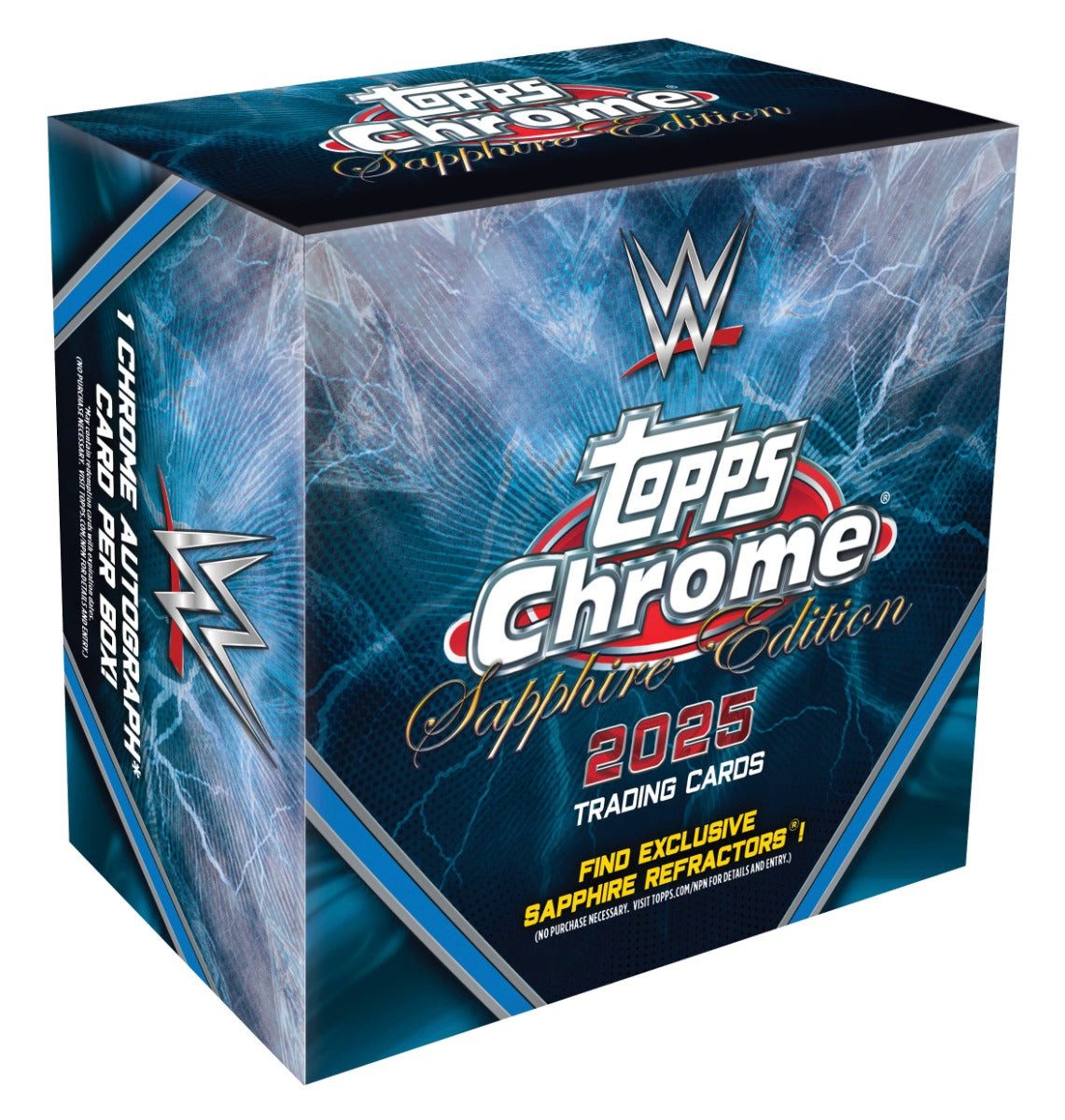 Topps Sammelkarte Topps Chrome 2025 WWE Sapphire Edition Wrestling Hobby Box