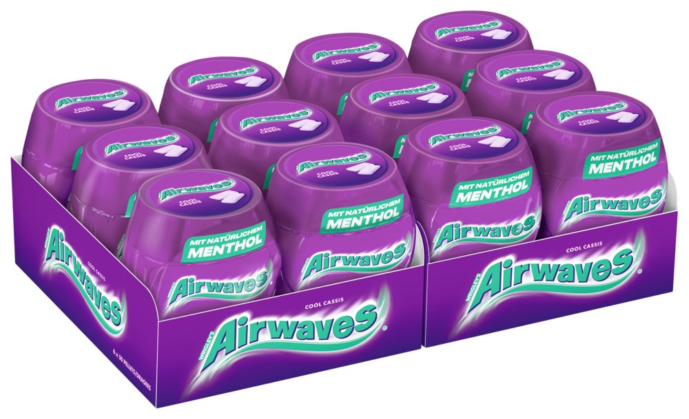 Airwaves Süßigkeit AIRWAVES Dose Cool Cassis 2x6x50 Dragees