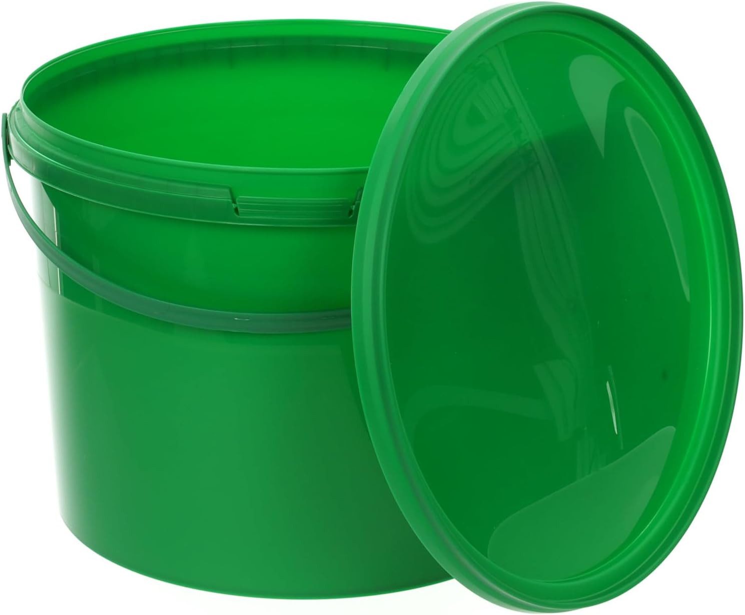 BENBOW Putzeimer Eimer mit Deckel 30 20 10 5 3 1 0,5 L Viele Farben Lebensmittelecht, (1-tlg., PZH-, BRC- und DIN-ISO-zertifiziert), für Lebensmittel, Farben, Chemikalien