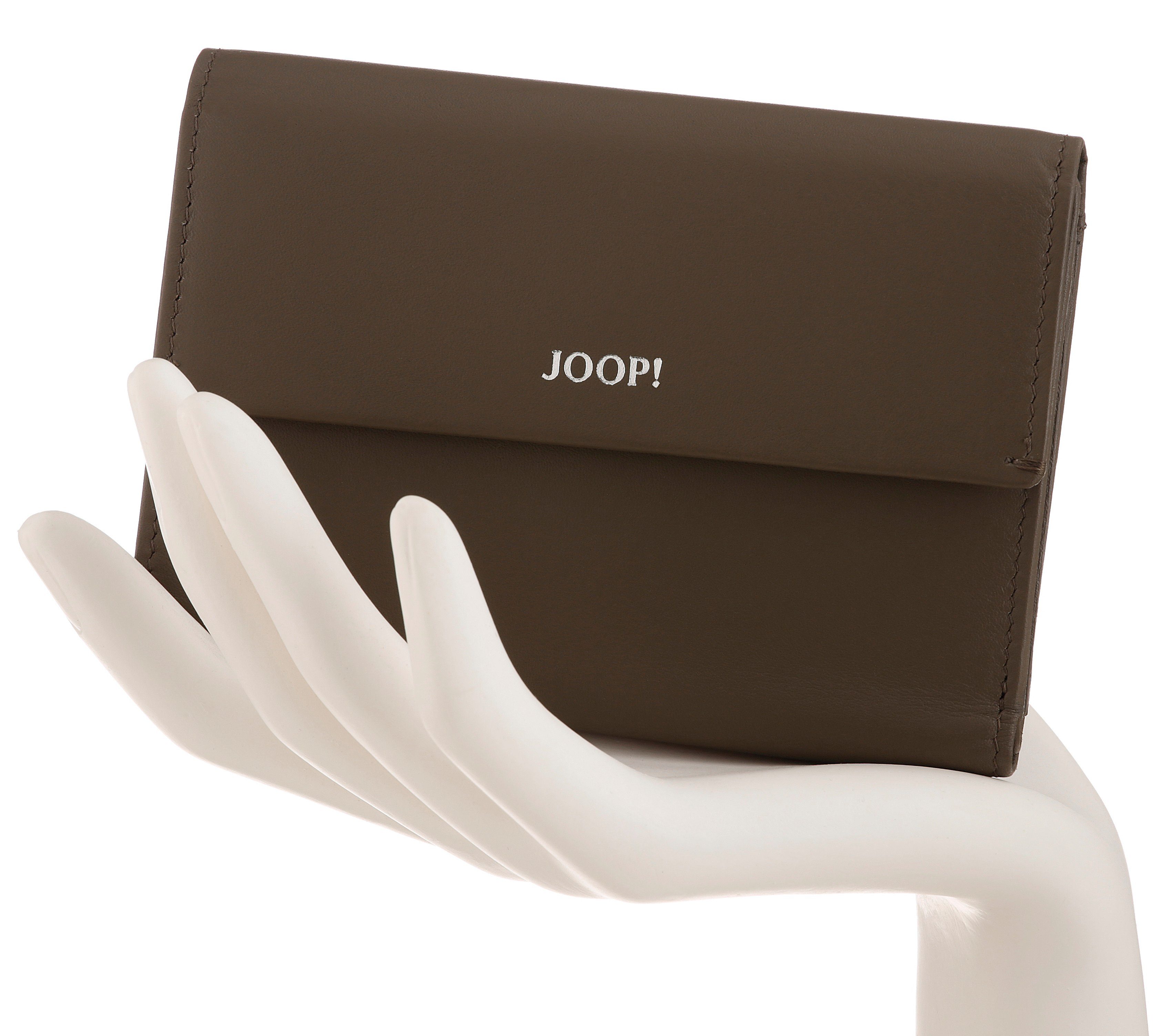 Design sofisticato Geldbörse dunkelbraun Joop! purse cosma 1.0 in schlichtem mh10f,