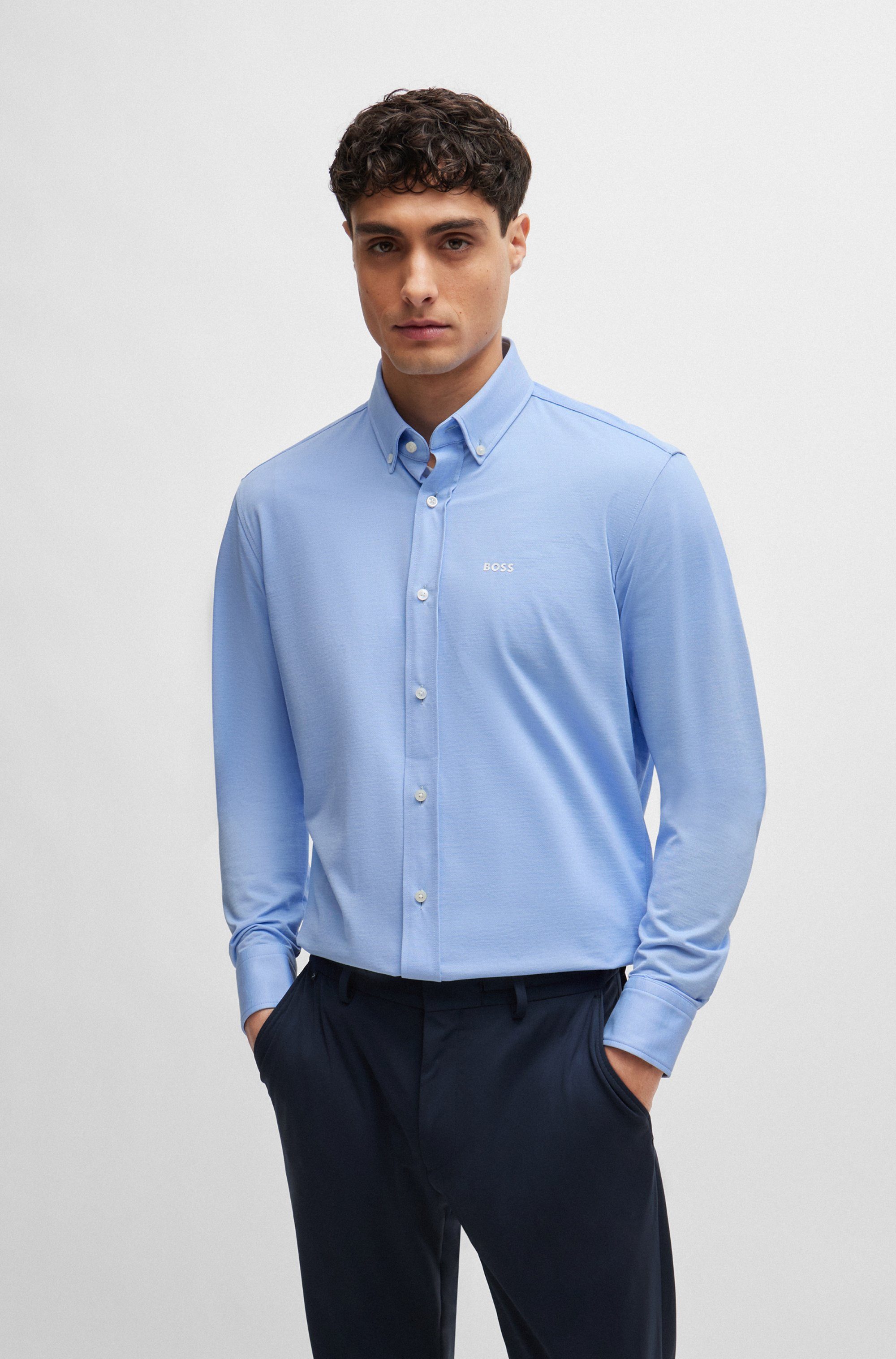 BOSS Businesshemd JOE mit Button-Down-Kragen, regular fit günstig online kaufen