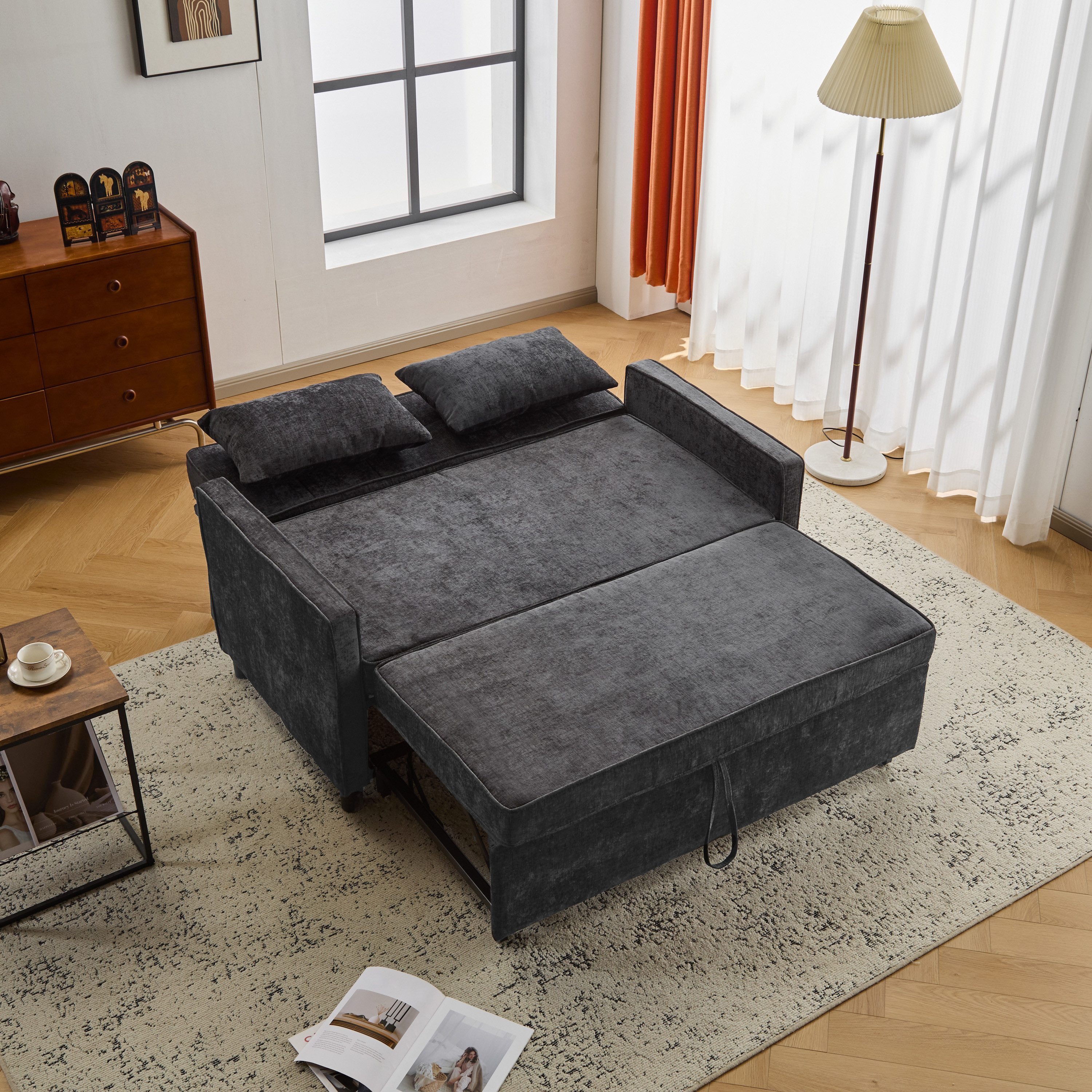STILVORA Schlafsofa mit bettfunktion,verstellbare 2-sitzer-Klappsofa,Tagesb günstig online kaufen