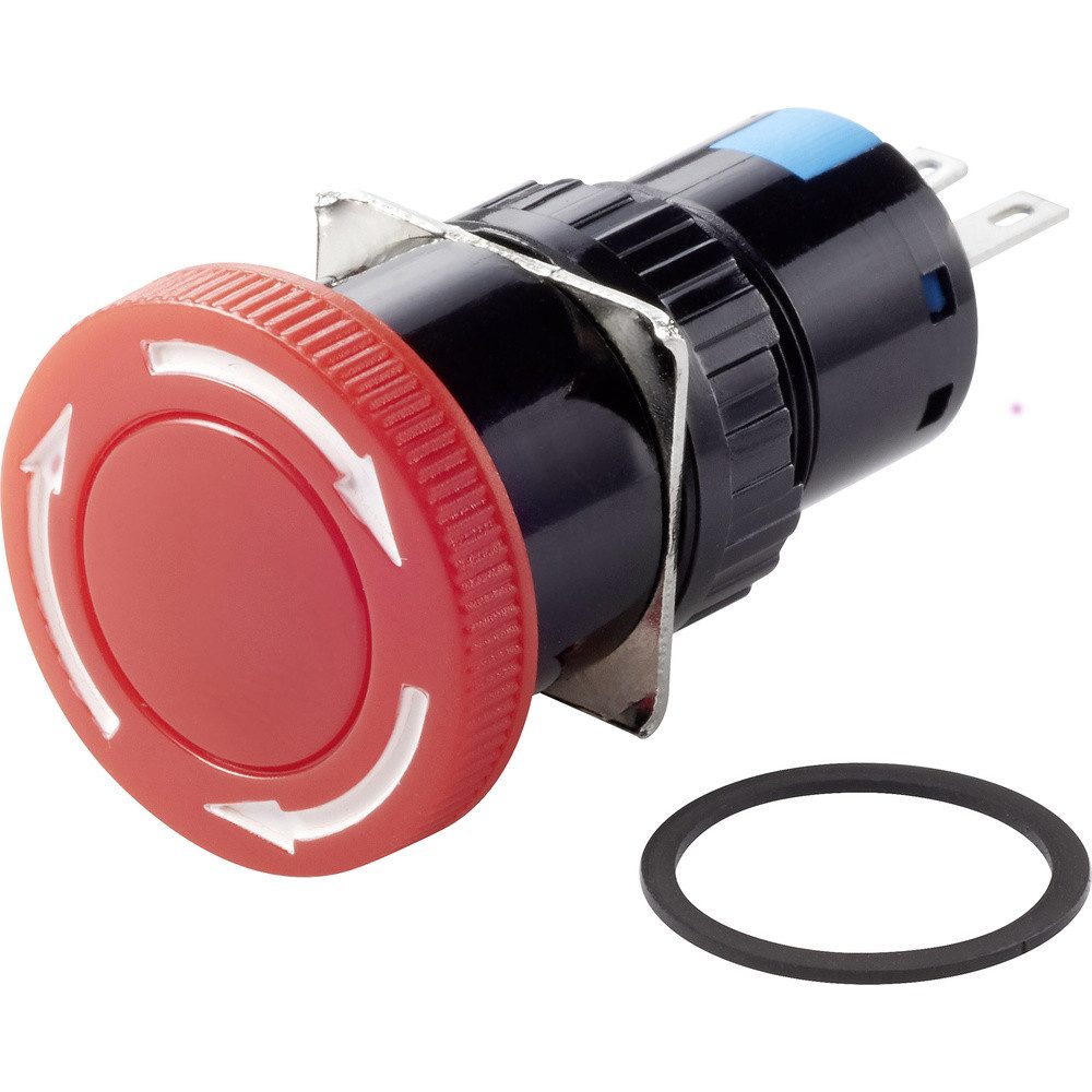 TRU COMPONENTS Schalter TRU COMPONENTS TC-LAS1-AY-11TS Not-Aus-Schalter 250 V/AC 3 A 1 Öffner (TC-LAS1-AY-11TS)