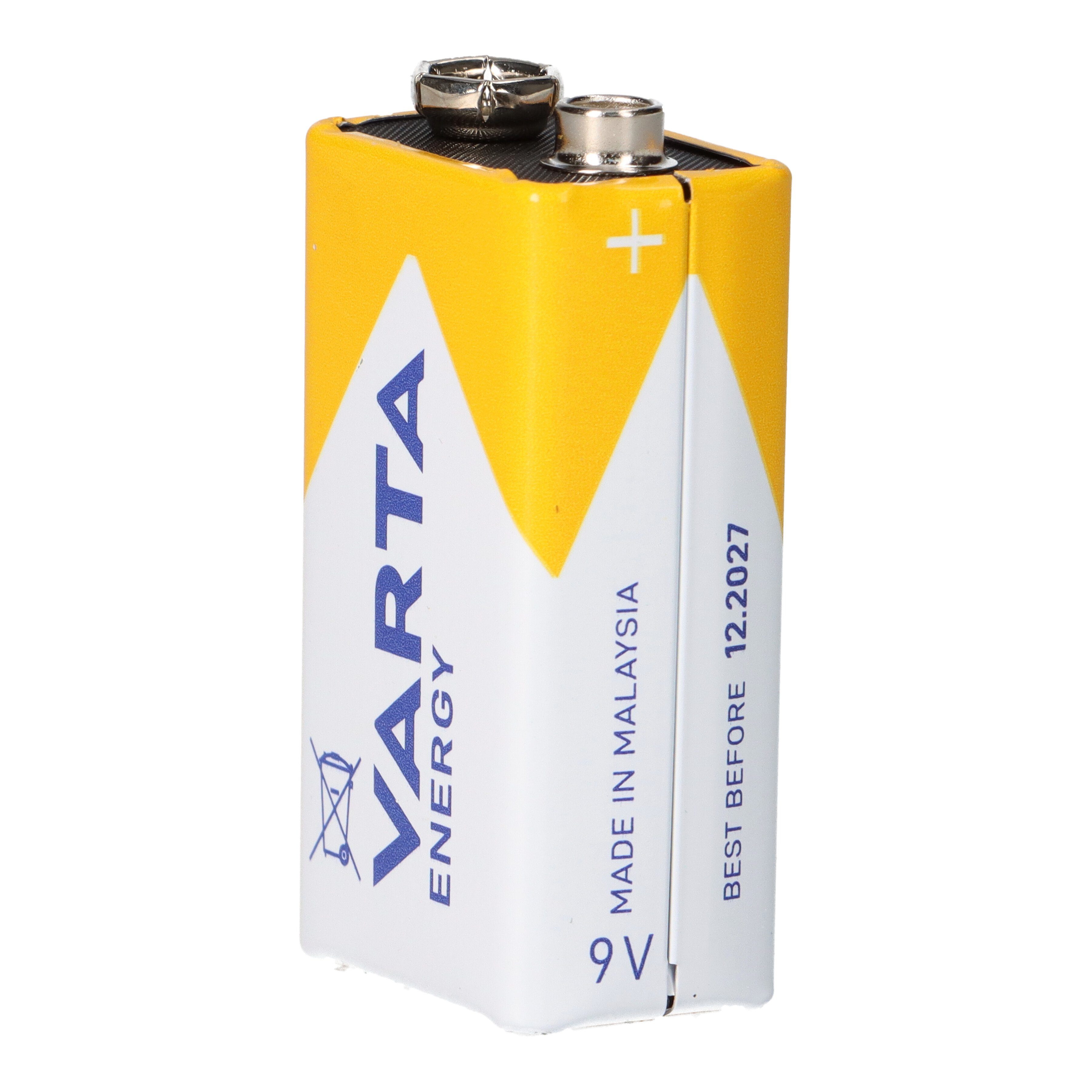 VARTA 10x Varta Energy Batterie 565mAh AlMn Batterie 1er 9V-Block Blister