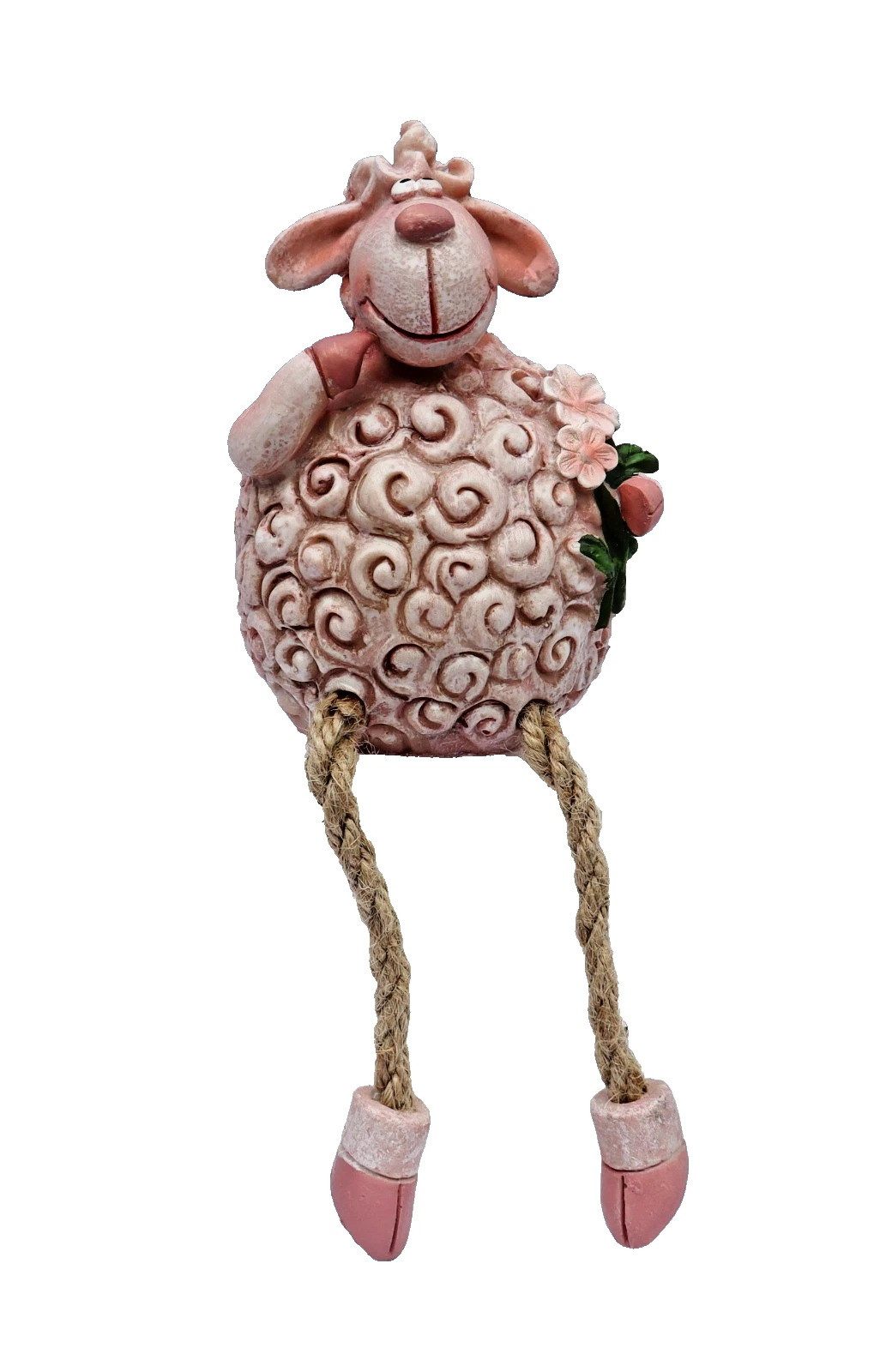 Kaufhaus le petit Kantenhocker Deko Schaf Kantensitzer Lamm Garten Tier Skulptur Figur Objekt, Tierfigur Dekofigur Dekoskulptur Dekoobjekt aus Polyresin (Kunststein)