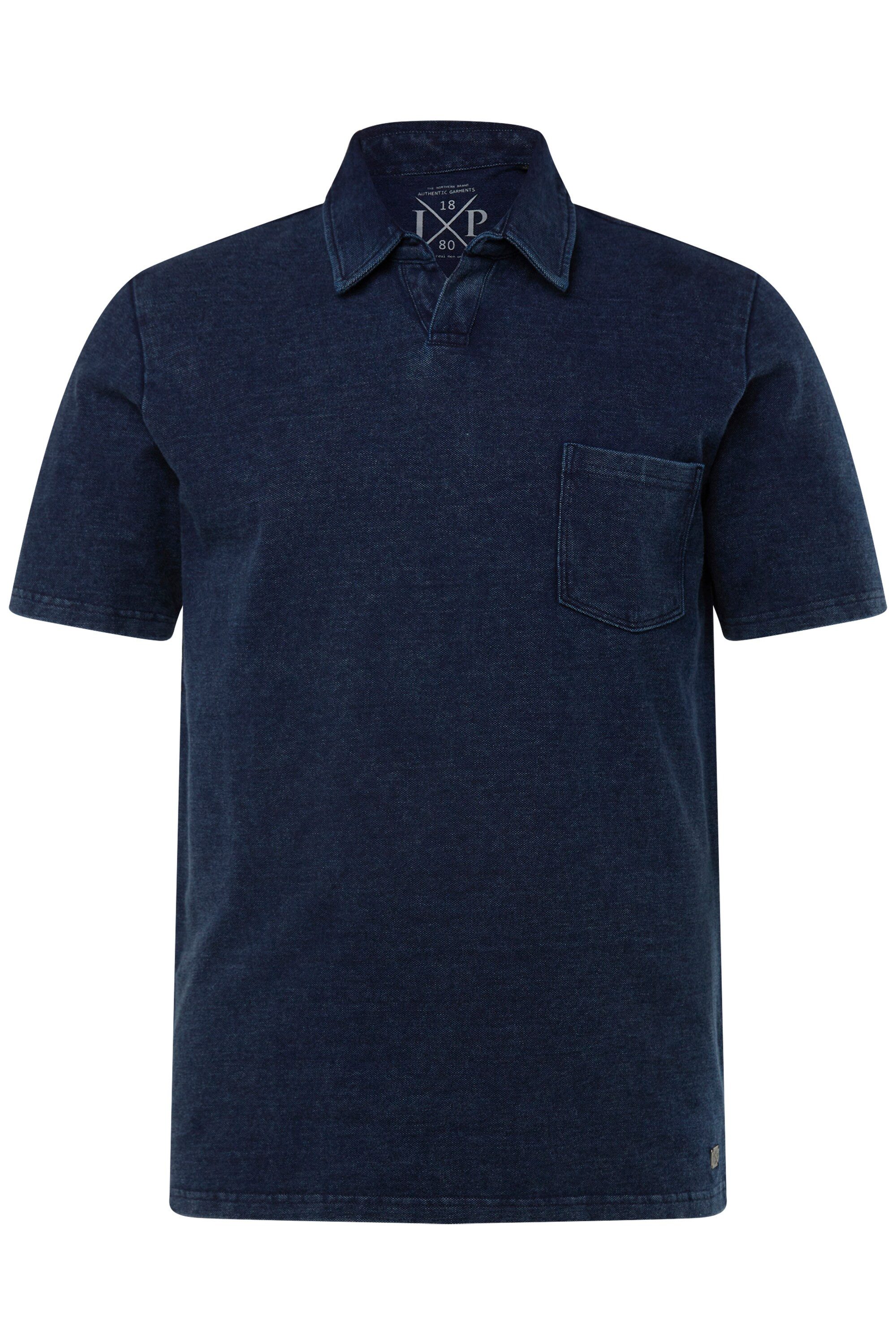 JP1880 Poloshirt Poloshirt Halbarm Piqué Jeanslook – Bild 2 von 3