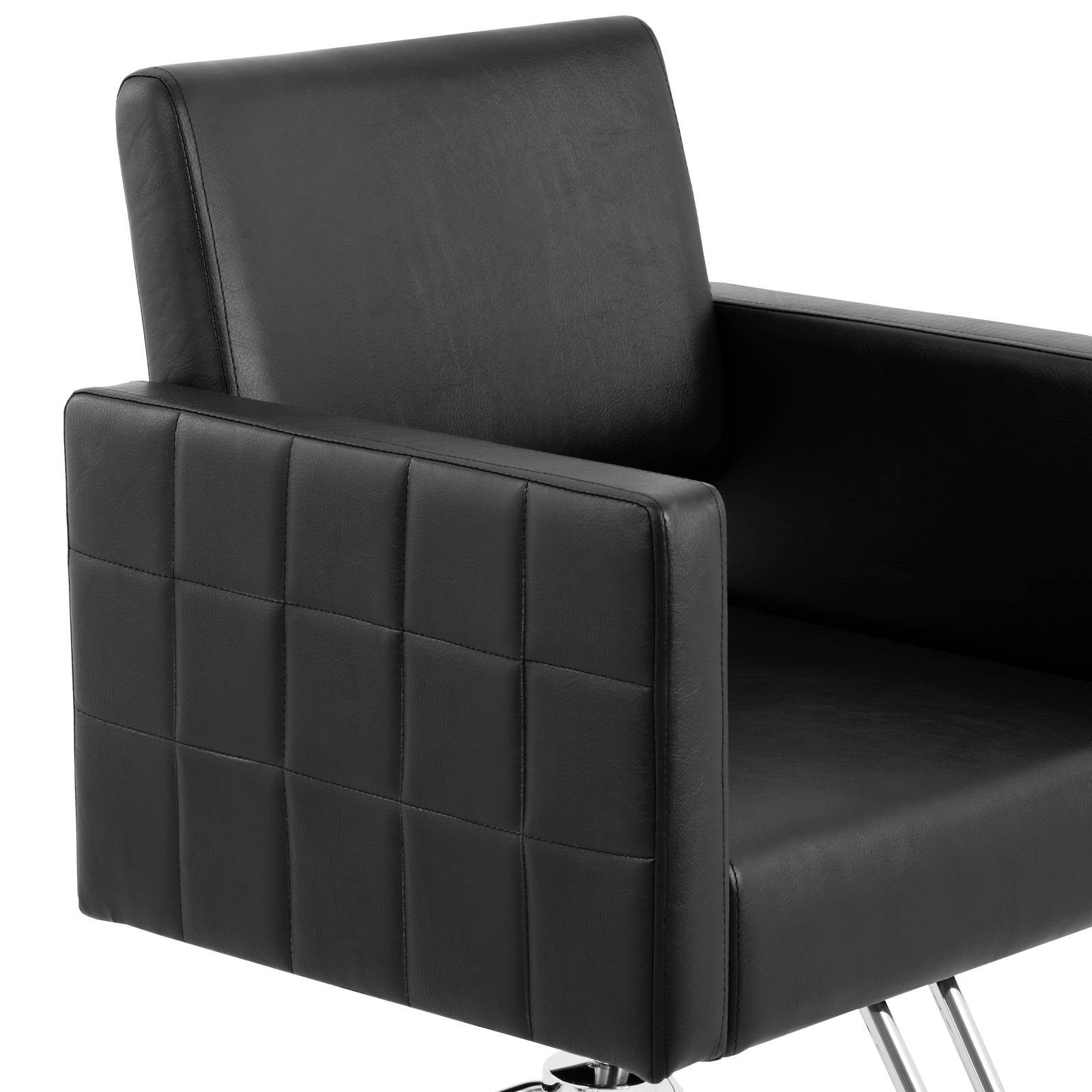 Physa Armlehnstuhl Friseurstuhl Fußstütze höhenverstellbar Barber-Stuhl 150 kg Ribbleton, Schwarz – Bild 4 von 5