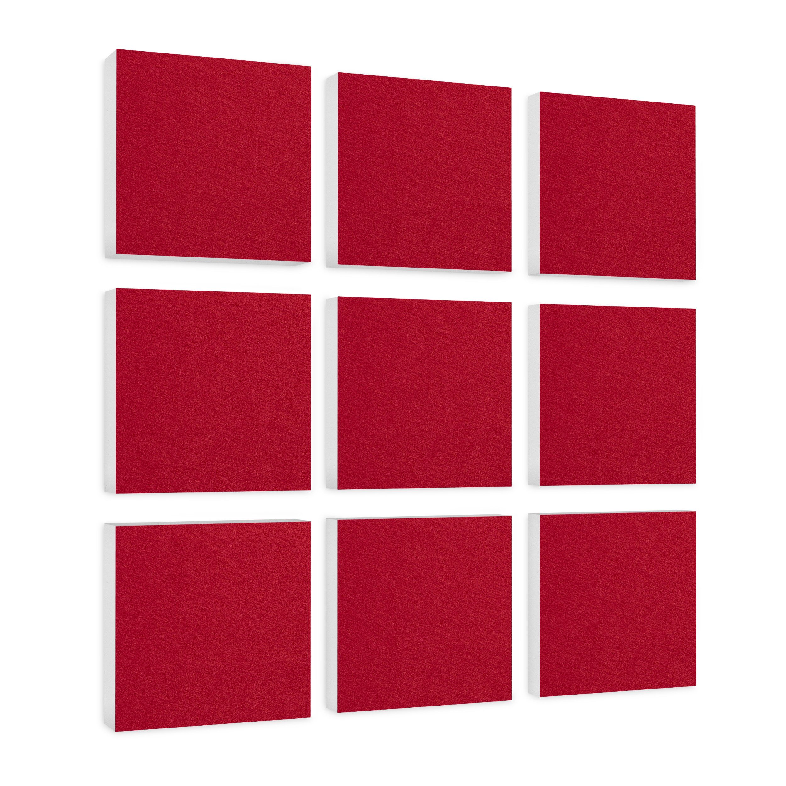 platino24 Akustikplatte 9 Absorber Quadrate aus Basotect ® G+
