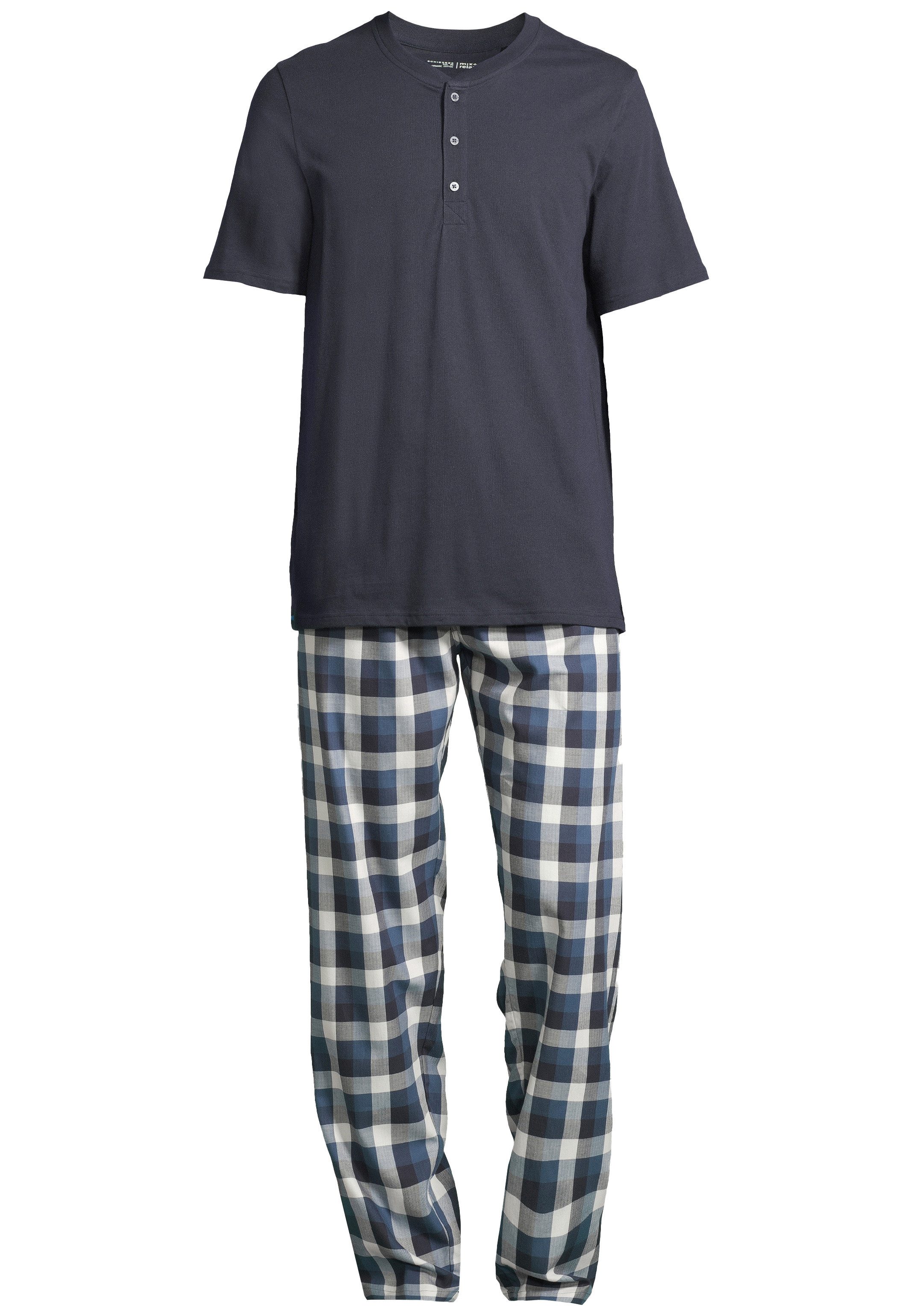 Schiesser Pyjama Night & Home (Set, 2 tlg) Schlafanzug - Baumwolle - Atmung günstig online kaufen