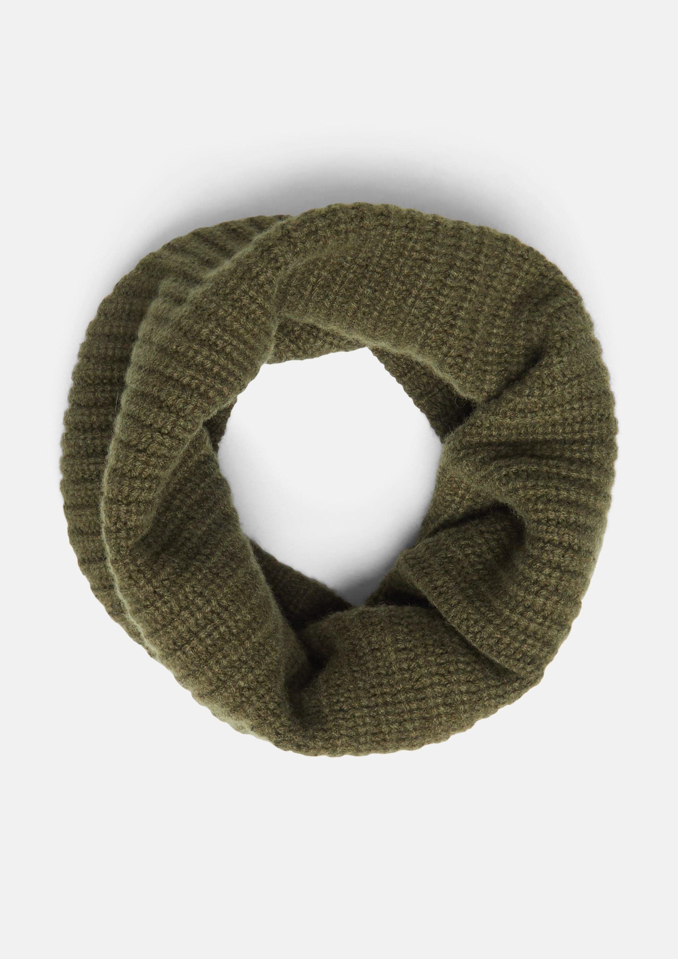s.Oliver Loop Snood, Loop-Schal mit gestrickten Streifen