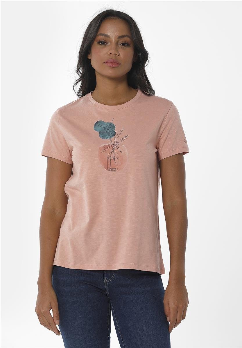 ORGANICATION T-Shirt Women's Printed T-shirt in Salmon Pink