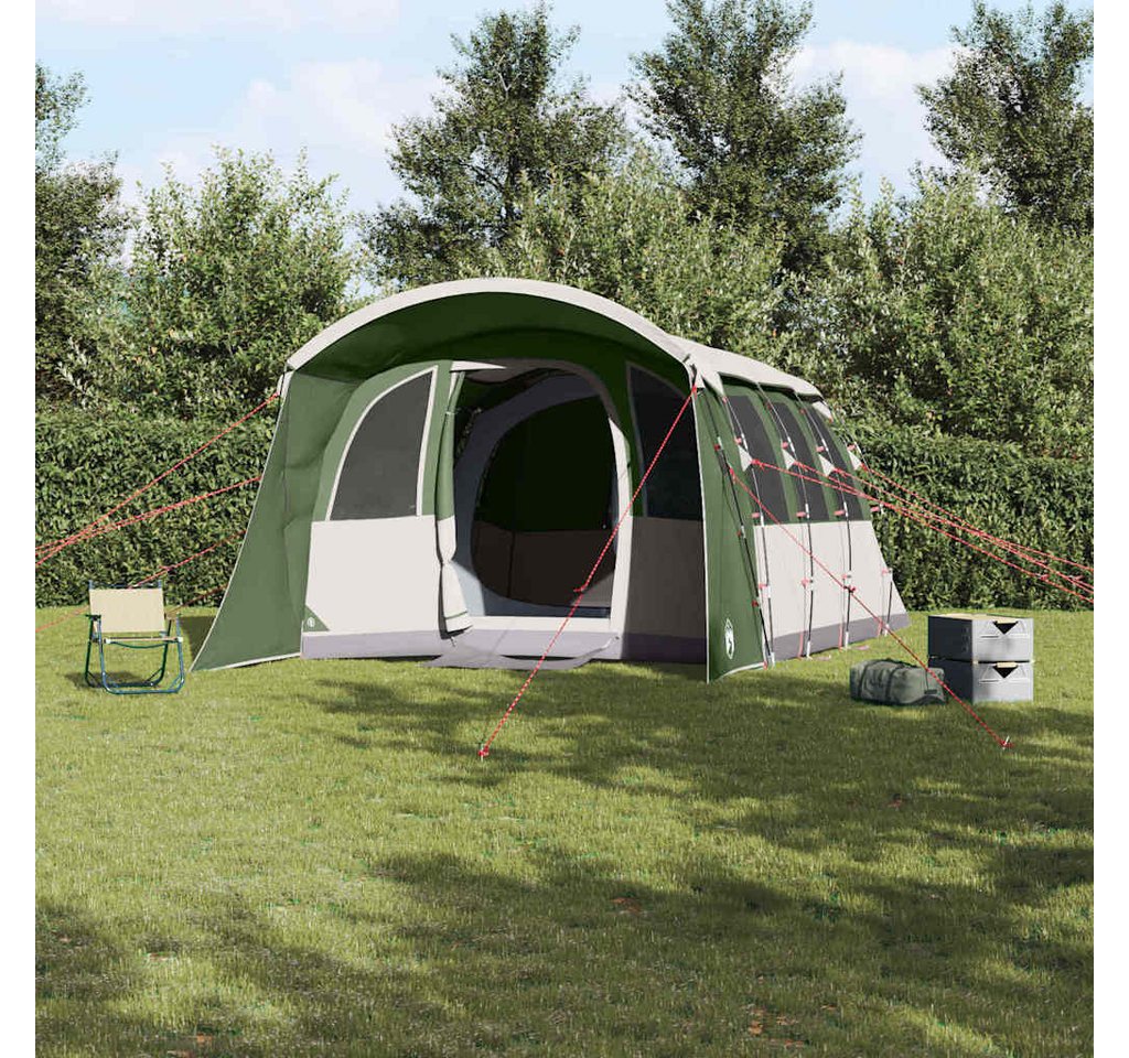 furnicato Faltzelt Familienzelt 576 x 325 x 213 cm Grün-Weiß, (1 tlg)