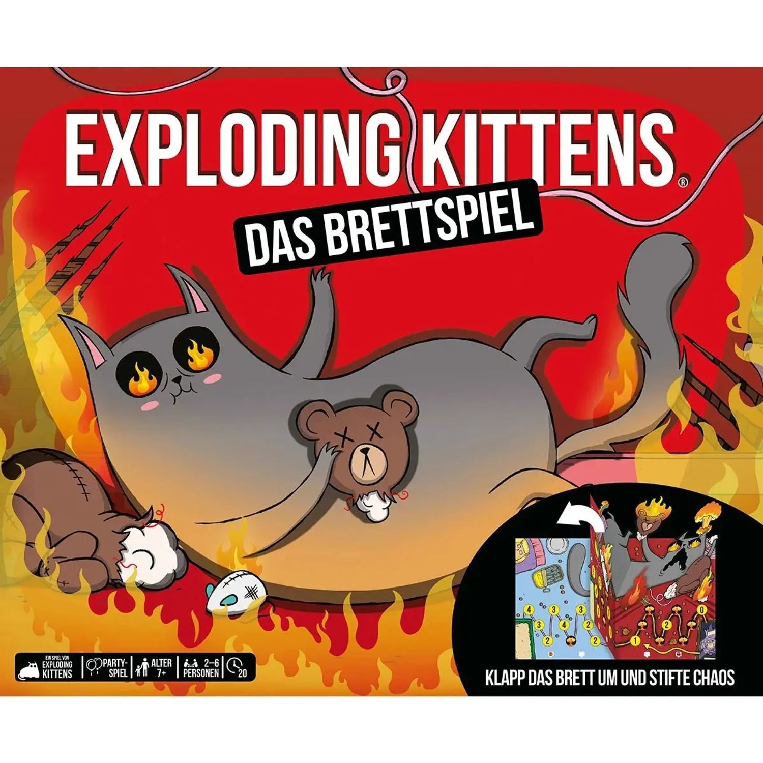 Asmodee Spiel Exploding Kittens - Das Brettspiel