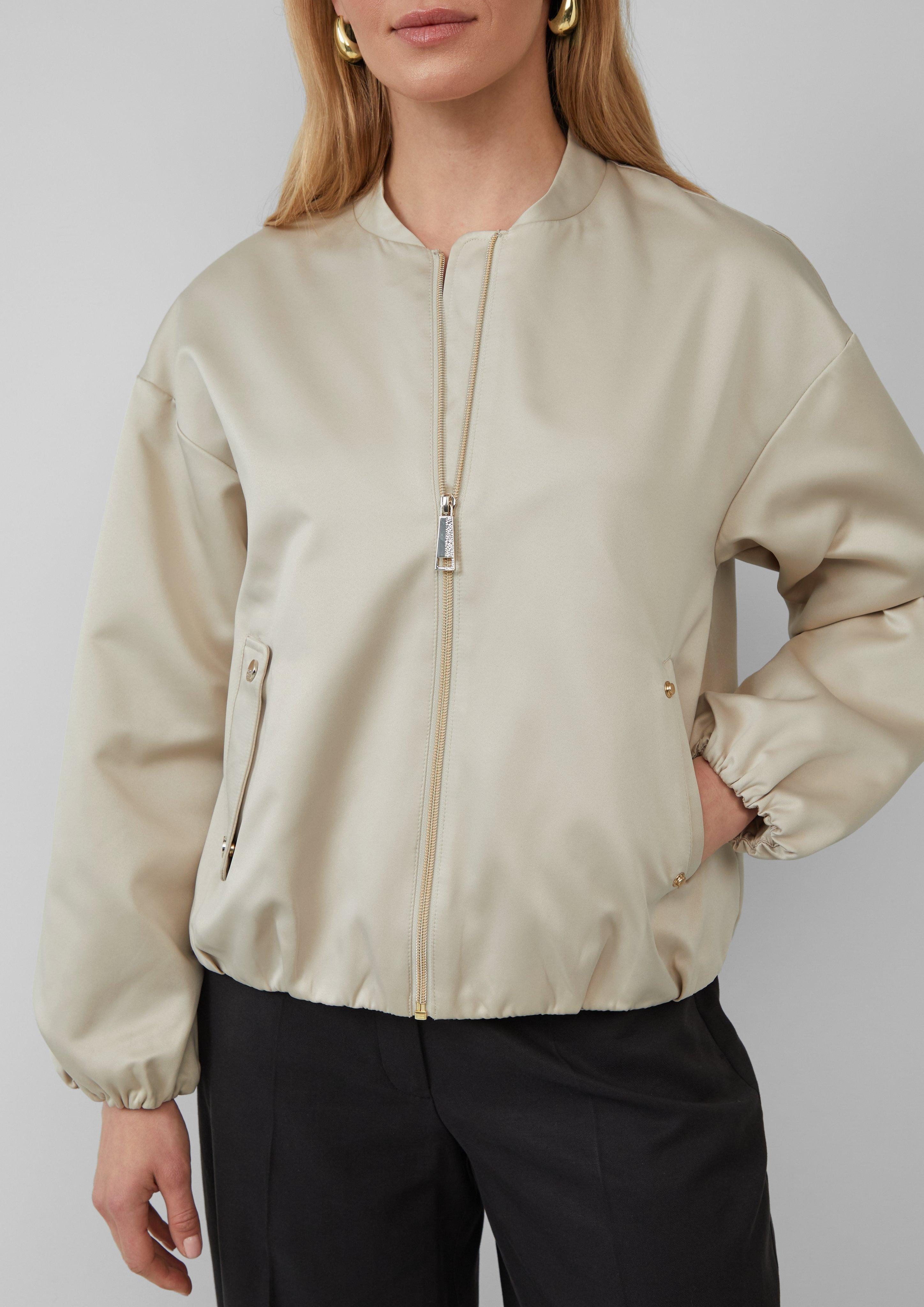 s.Oliver BLACK LABEL Funktionsjacke Satinierter Oversize-Blouson günstig online kaufen