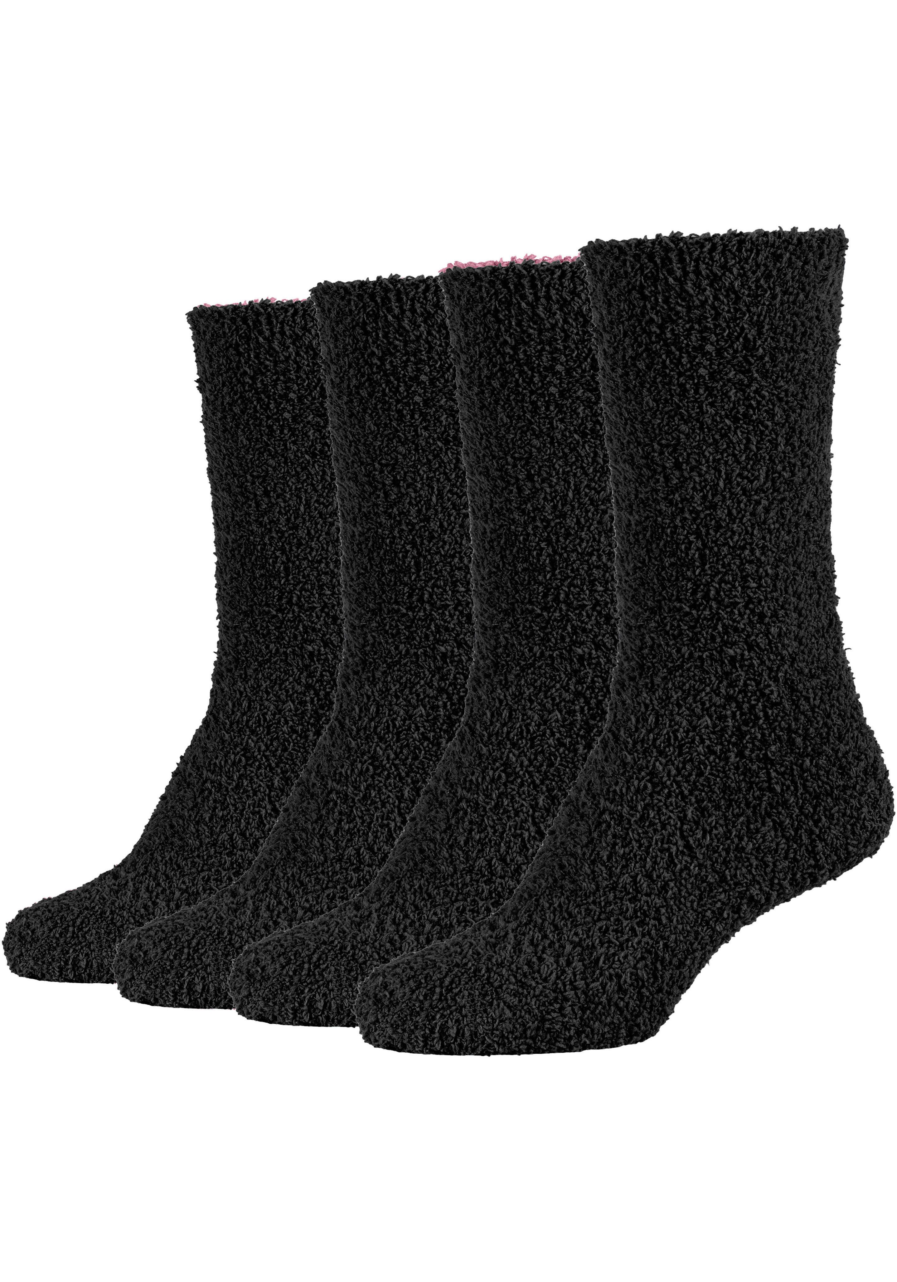 Camano Мягкие носочки warm & cozy (4-Paar) bequem, weich, soft, kein Einschneiden, winter warm cozy