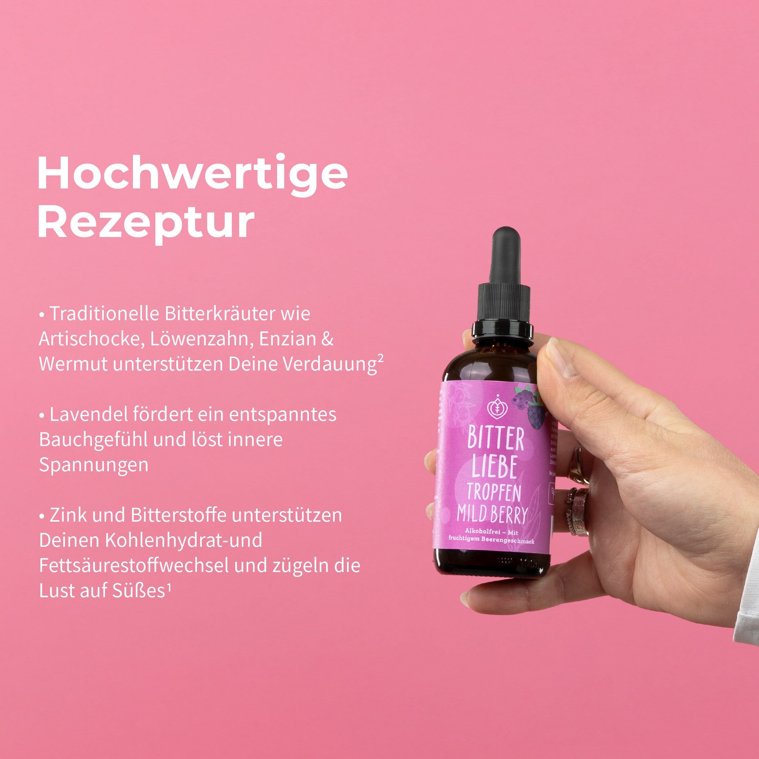 BitterLIebe BitterLiebe - Bittertropfen Berry - Bitterstoffe Tropfen ohne Alkohol Tropfen