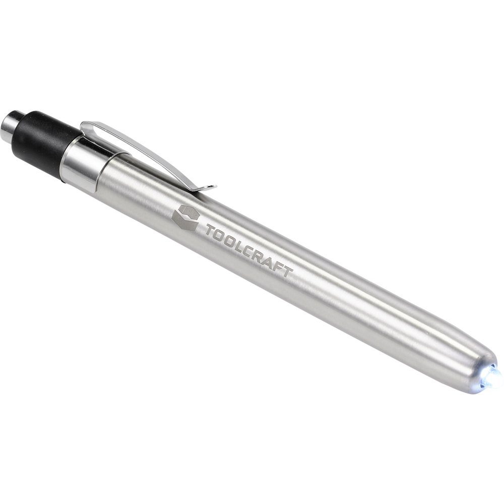 TOOLCRAFT Taschenlampe TOOLCRAFT TO-7429866 Penlight batteriebetrieben 9 lm Silber
