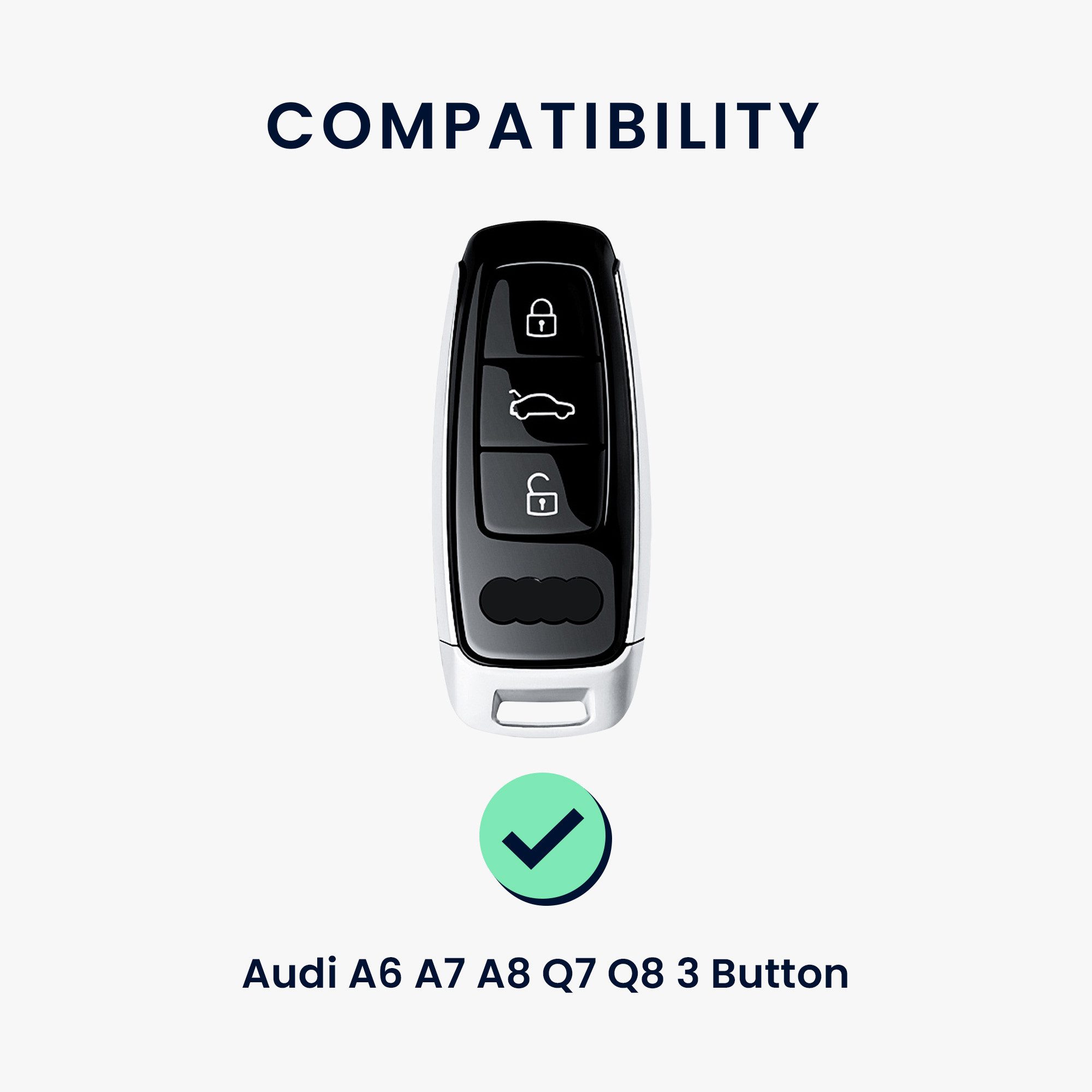kwmobile Schlüsseltasche Hülle für Audi A6 günstig online kaufen