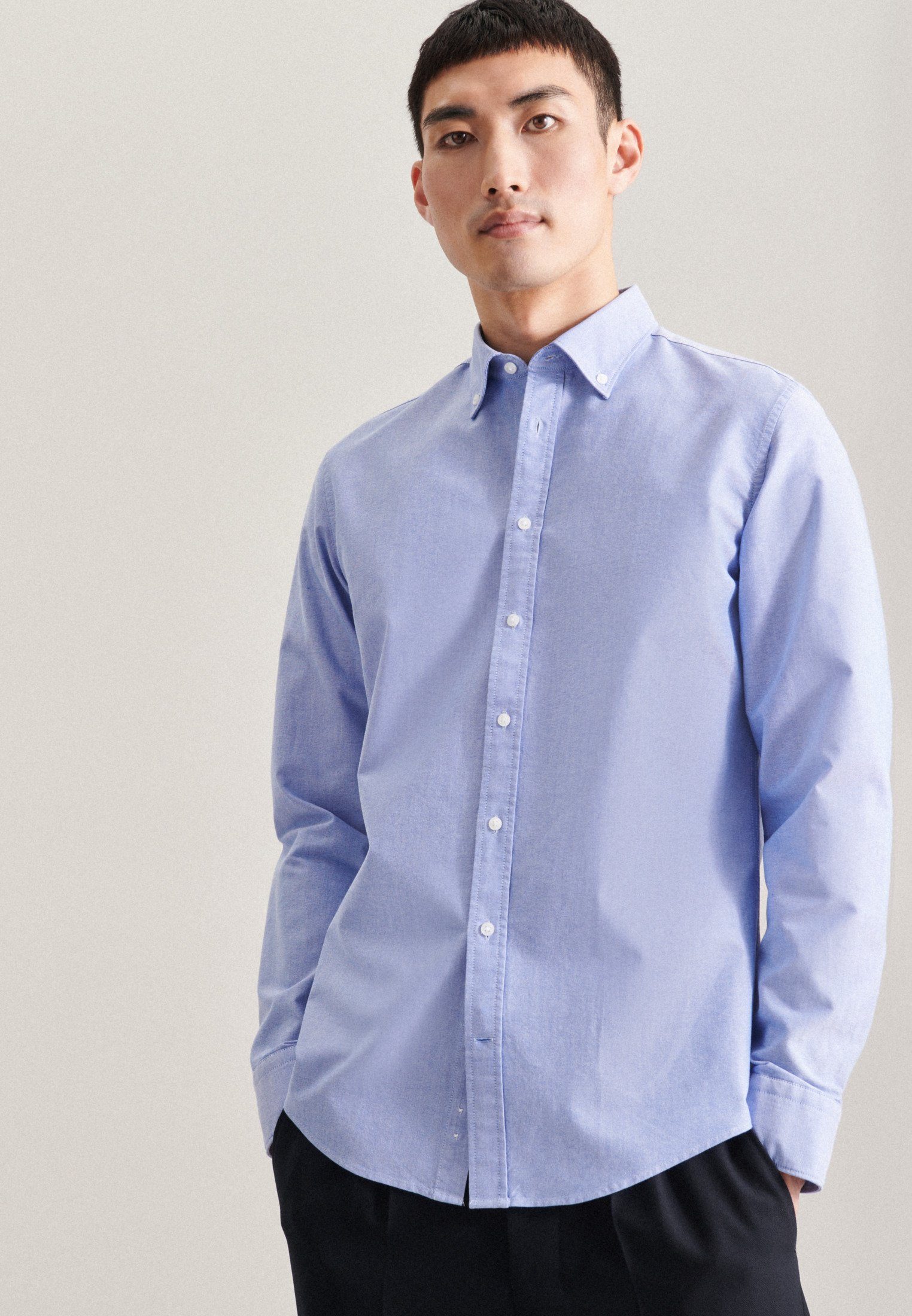 seidensticker Businesshemd X-Slim X-Slim Langarm Button-Down-Kragen günstig online kaufen