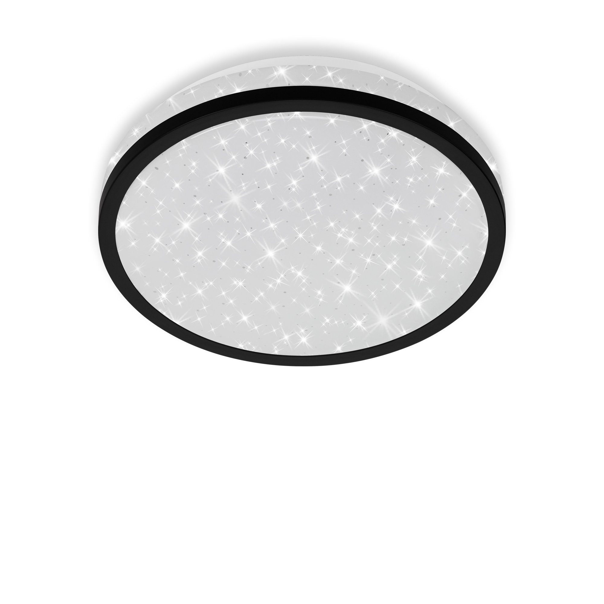 Briloner Leuchten LED Deckenleuchte 3456-015, LED fest verbaut, Neutralweiß, Sternenhimmel, IP20, schwarz, 21,7 cm