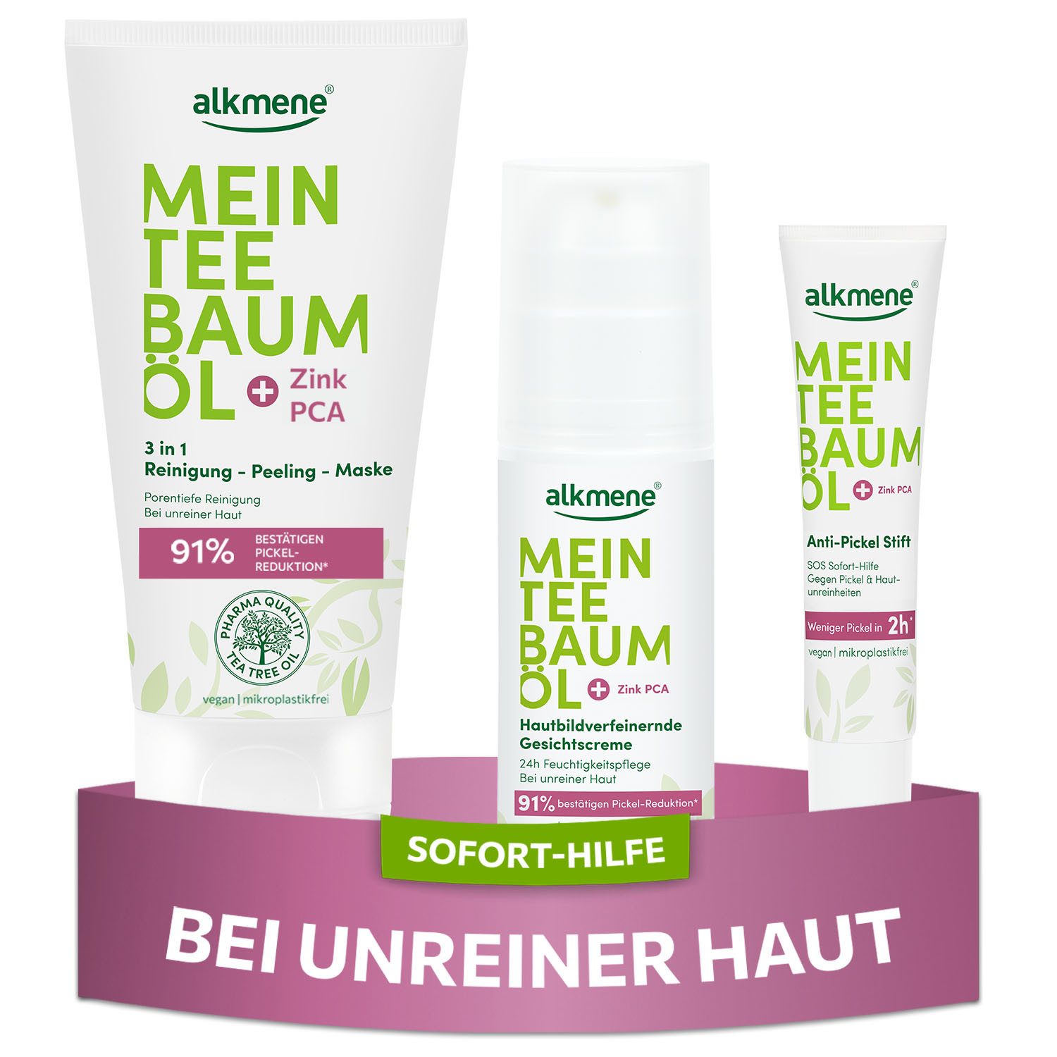 Hautpflege-Set Sofort Hilfe Set -Reinigung Peeling Maske, Gesichtscreme, Pickel Stift