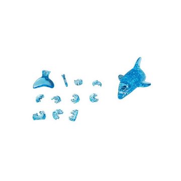HCM KINZEL 3D-Puzzle HCM59115 - Crystal Puzzle: 3D Delfin - Groß, 95 Teile,..., 95 Puzzleteile