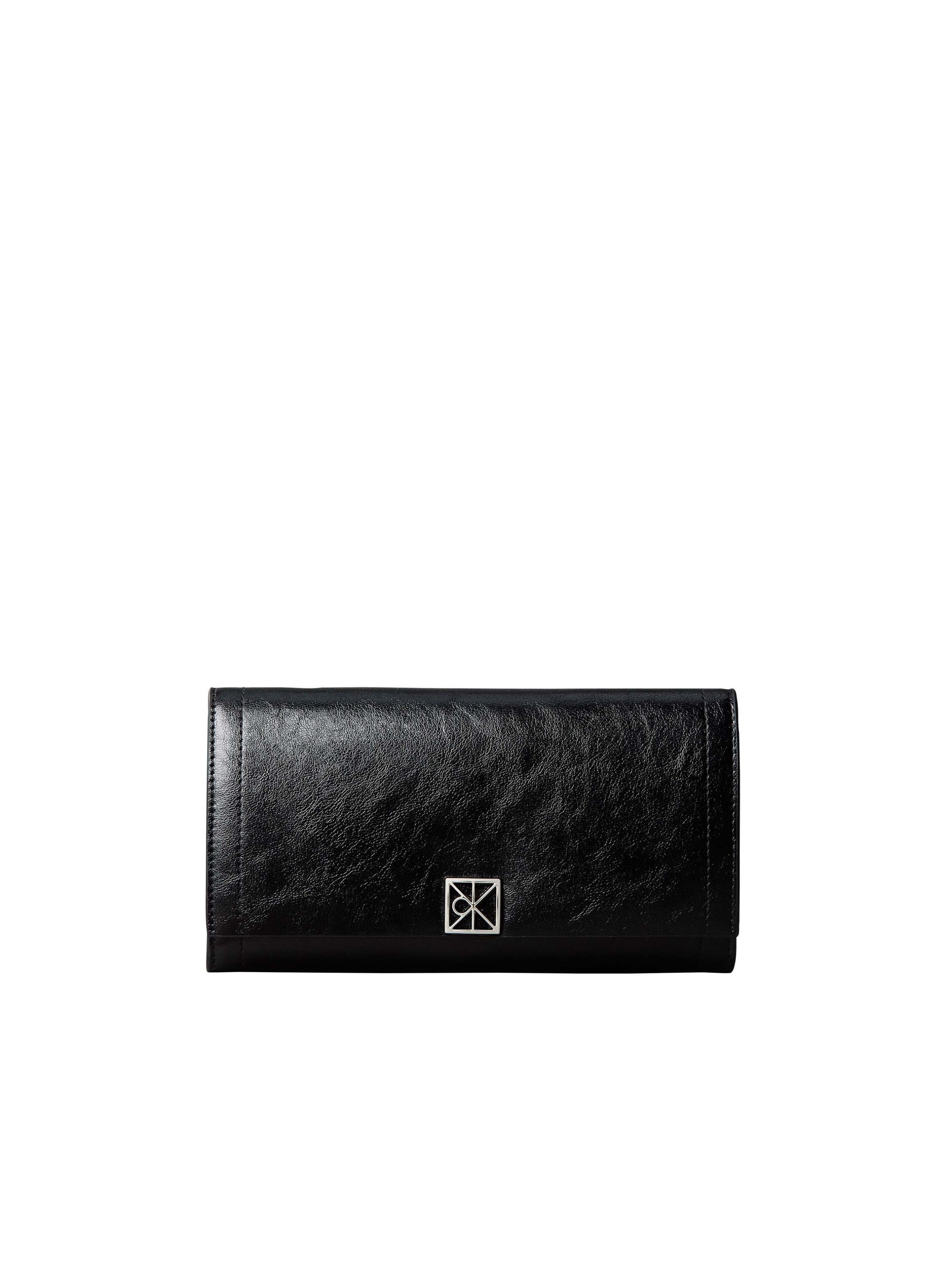 Calvin Klein Geldbörse EMBLEM HW LONG BIFOLD, Geldbeutel, Portemonnaie, Money Pocket mit CK Schriftzug