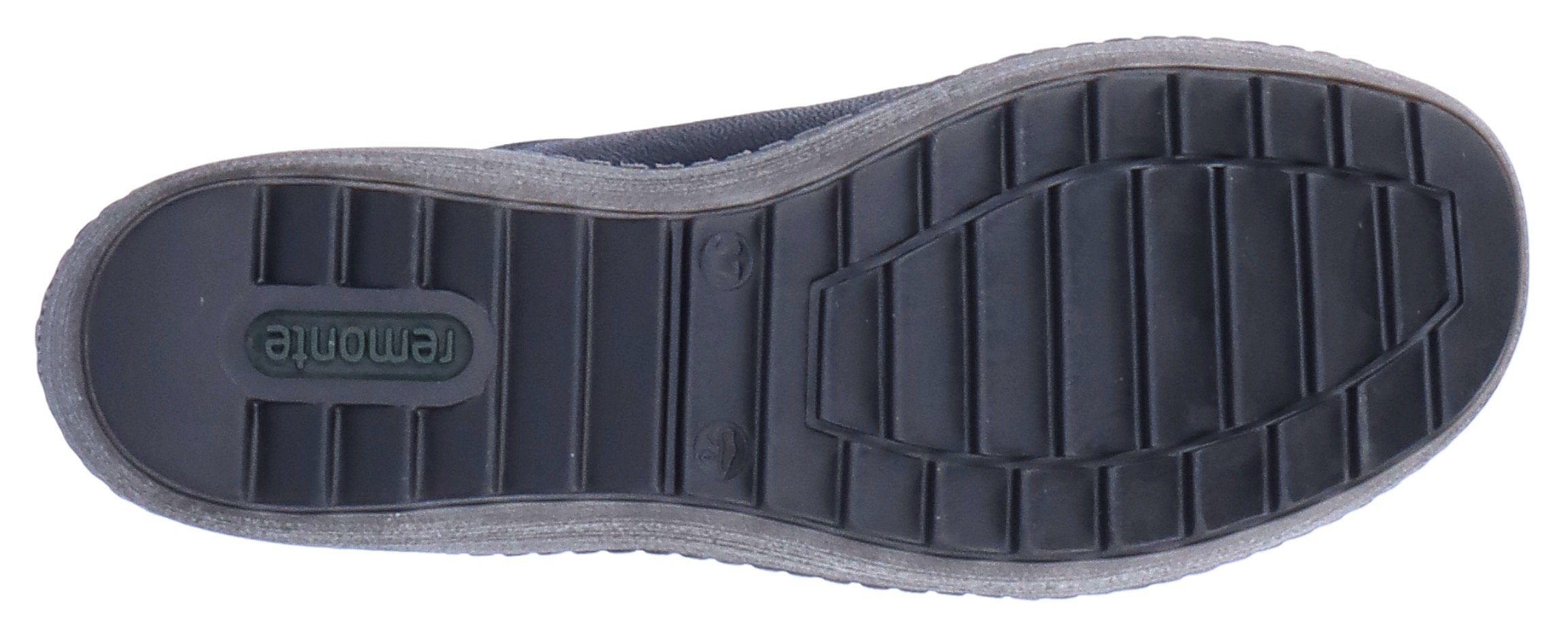 Remonte schwarz-silberfarben mit Schnürschuh Tex-Ausstattung