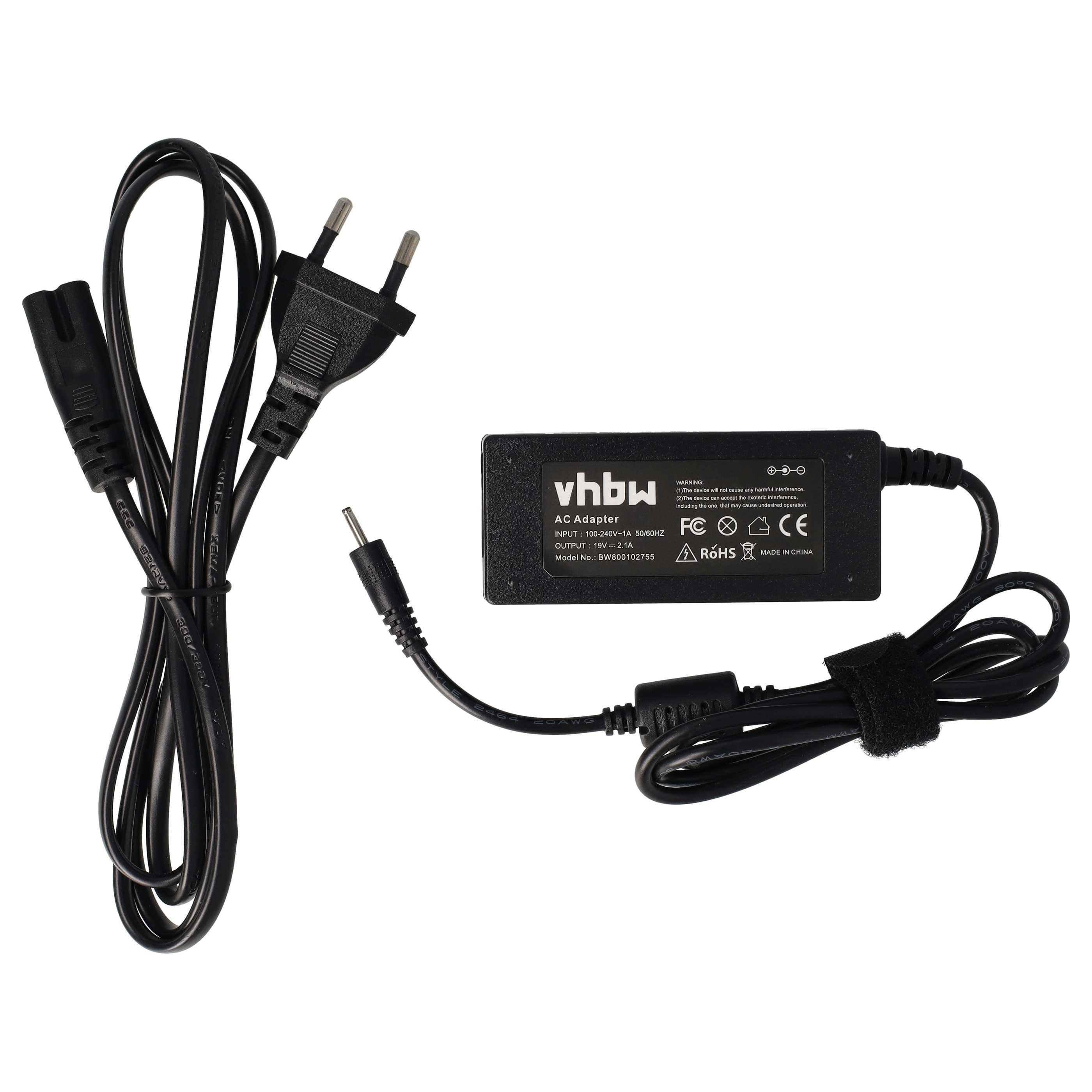 vhbw Netzteil passend für Asus Eee PC 1015PW, 1015PN, 1015PEM, 1015PE, Notebook-Ladegerät