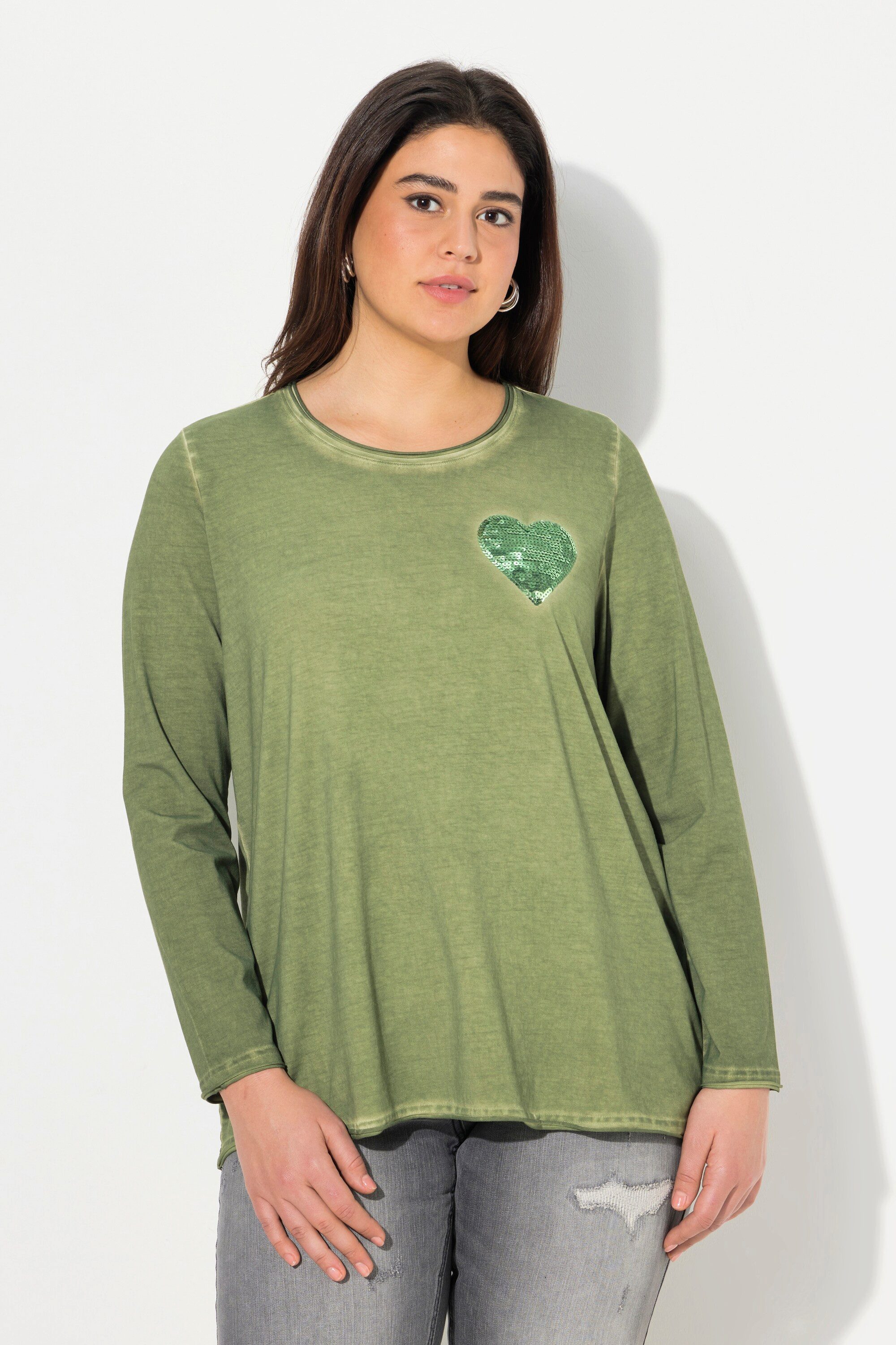 Ulla Popken T-Shirt Shirt cold dyed günstig online kaufen