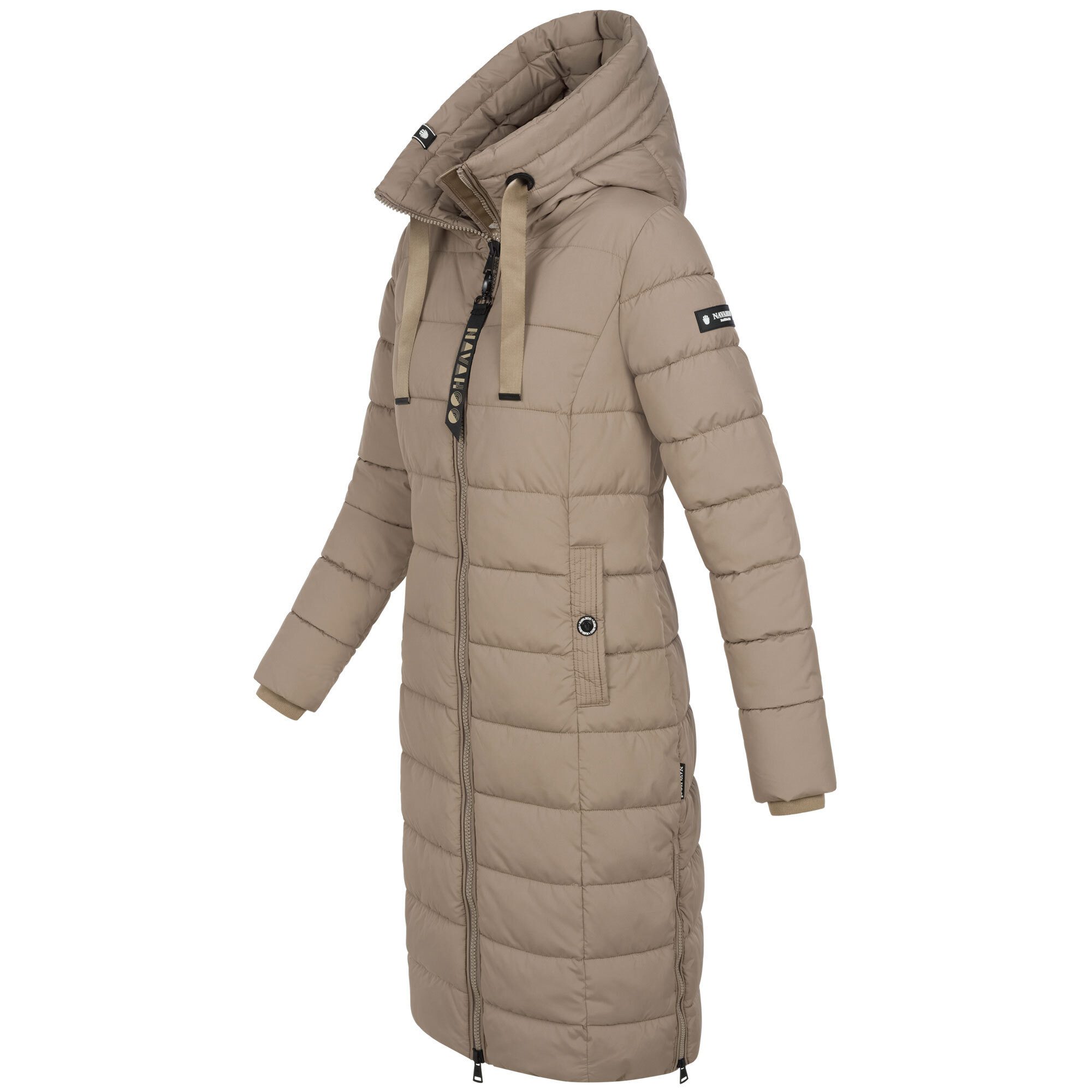 Navahoo Winterjacke Mondmaedchen Extra langer Schnitt mit seitlichen Schlitzen