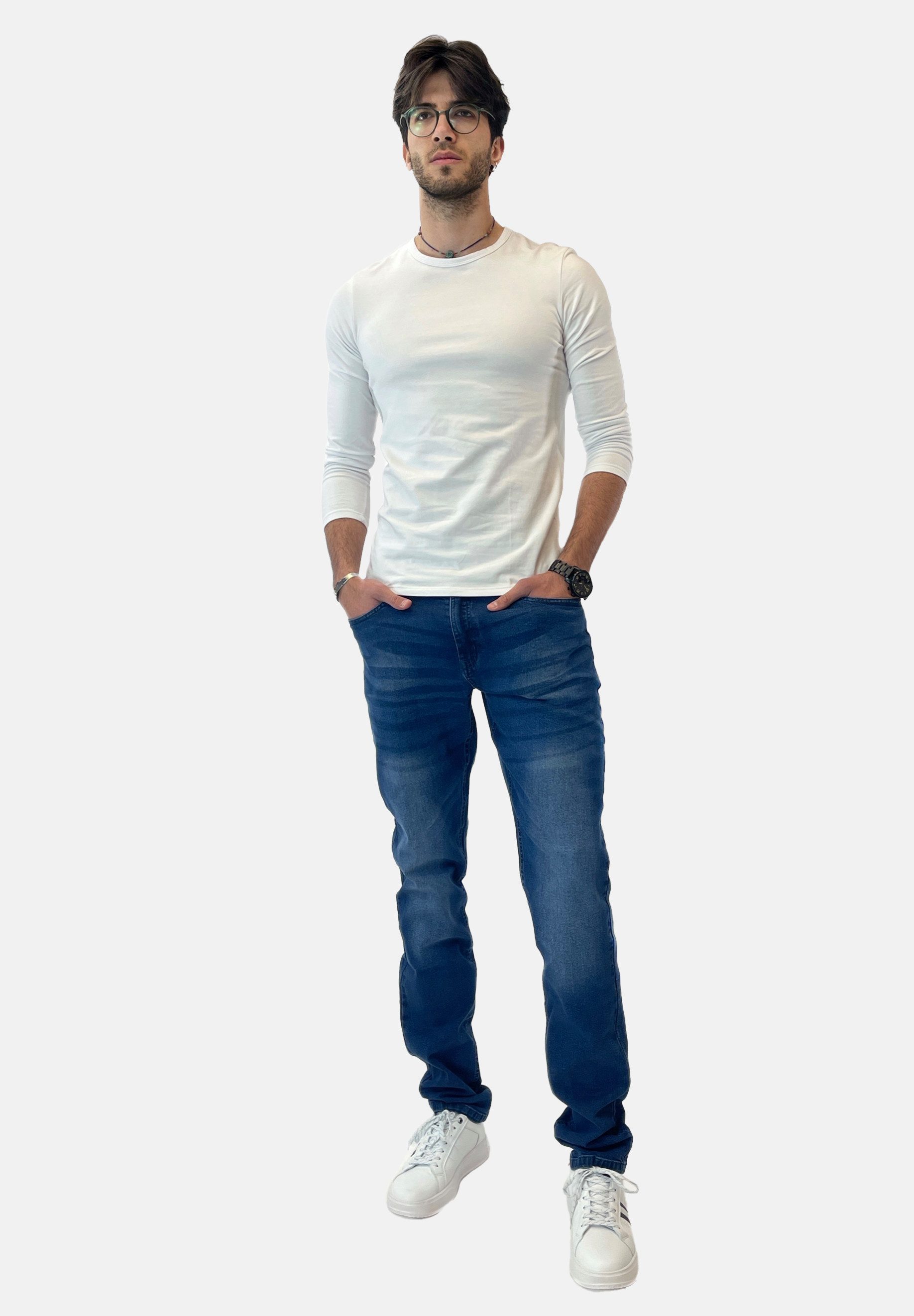 Elara Slim-fit-Jeans Elara Herren Jeans Slim günstig online kaufen