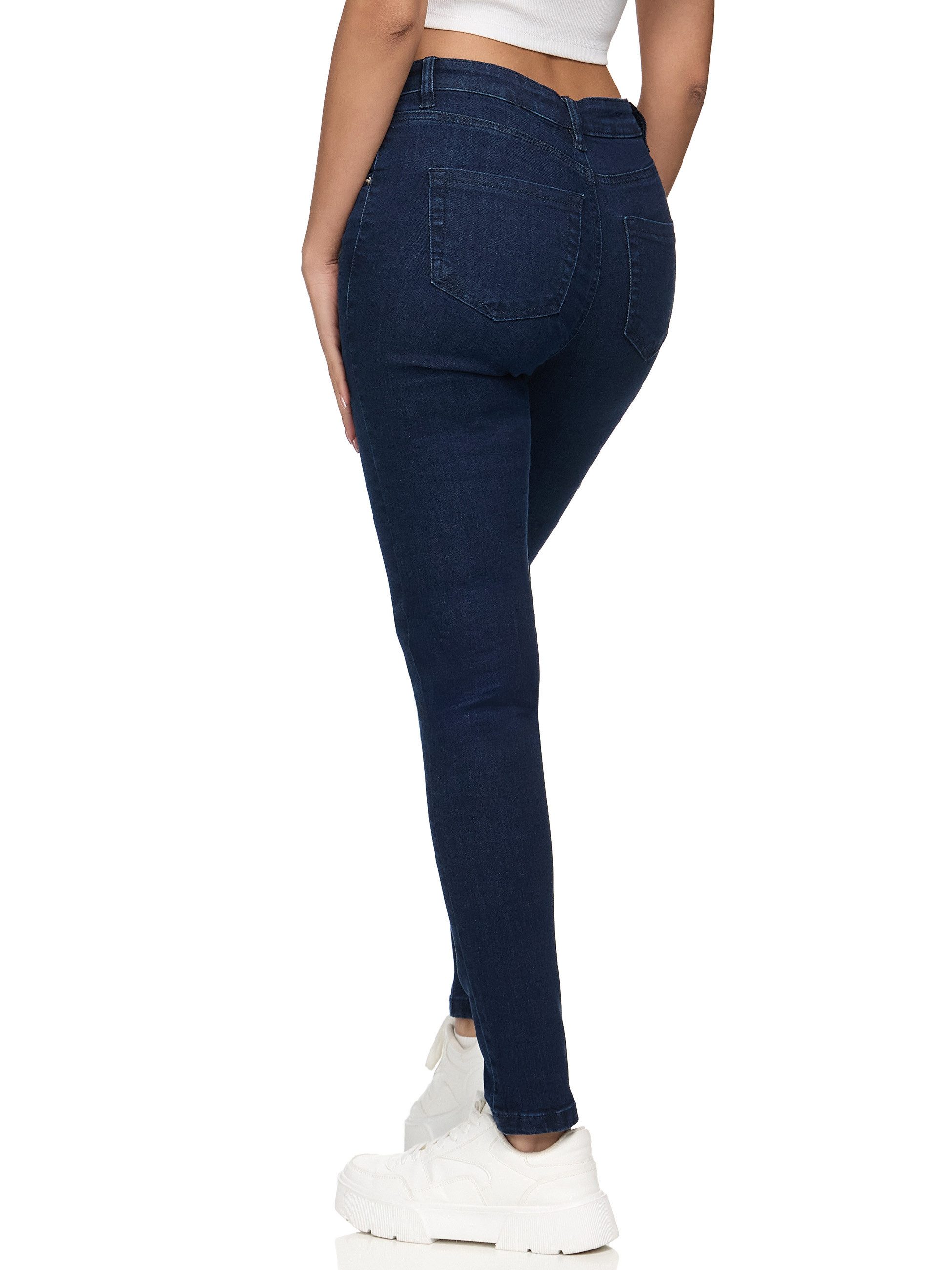 REPUBLIX Stretch-Jeans Tori Damen Mid Waist Stretch Denim Jeans Basic – Bild 5 von 5