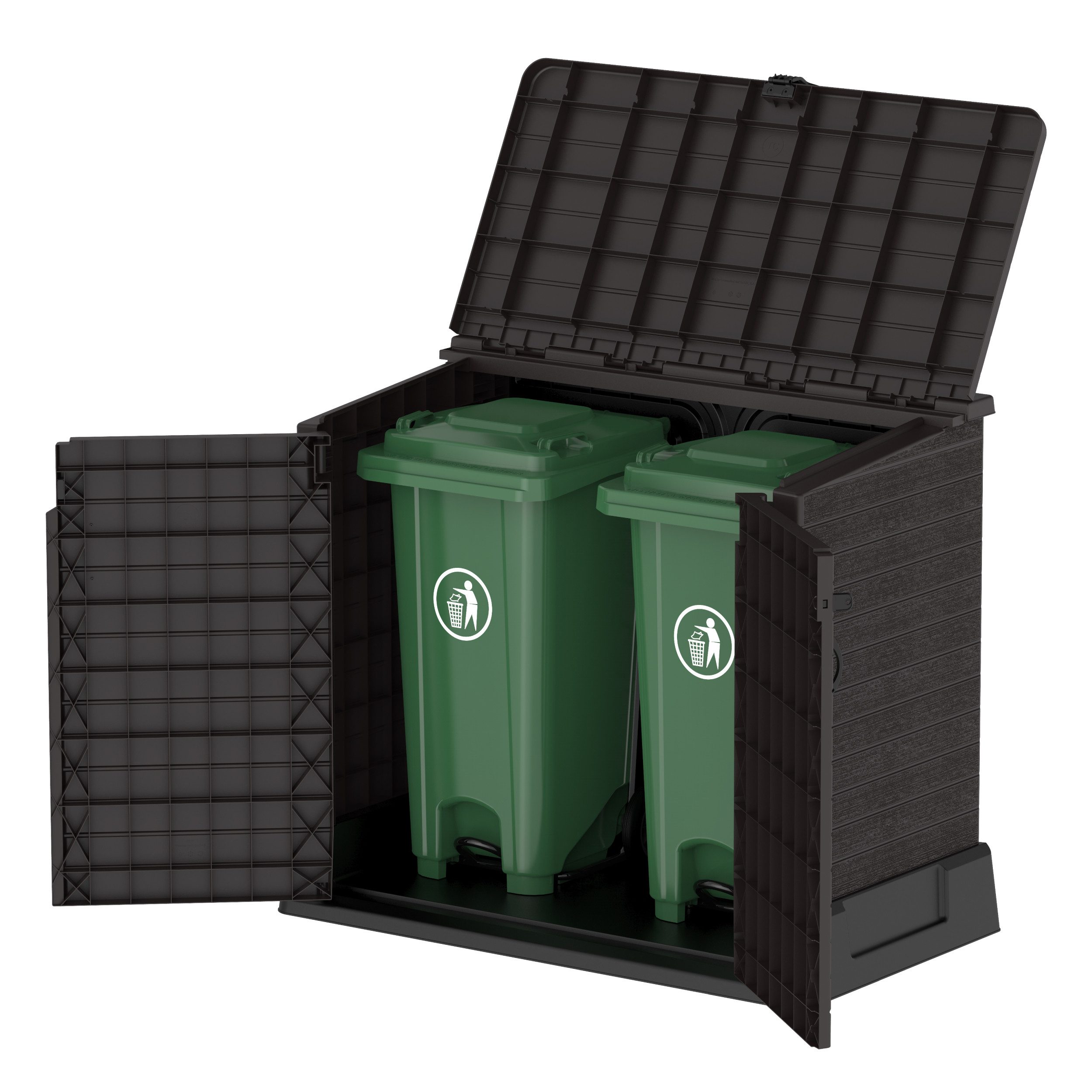 DURAMAX Mülltonnenbox StoreAway Mülltonnenbox Gartenhaus 850 L (1 St)