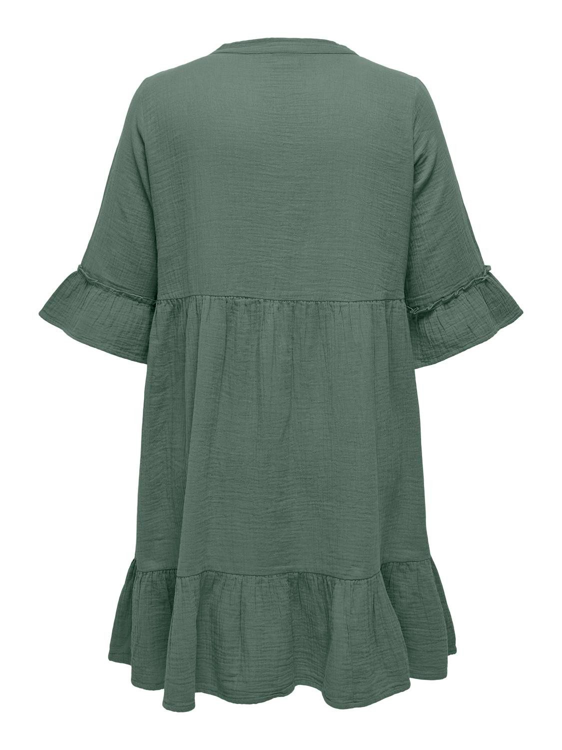 ONLY CARMAKOMA Tunikakleid CARTHYRA LIFE PEPLUM DRESS WVN Sommerkleid günstig online kaufen