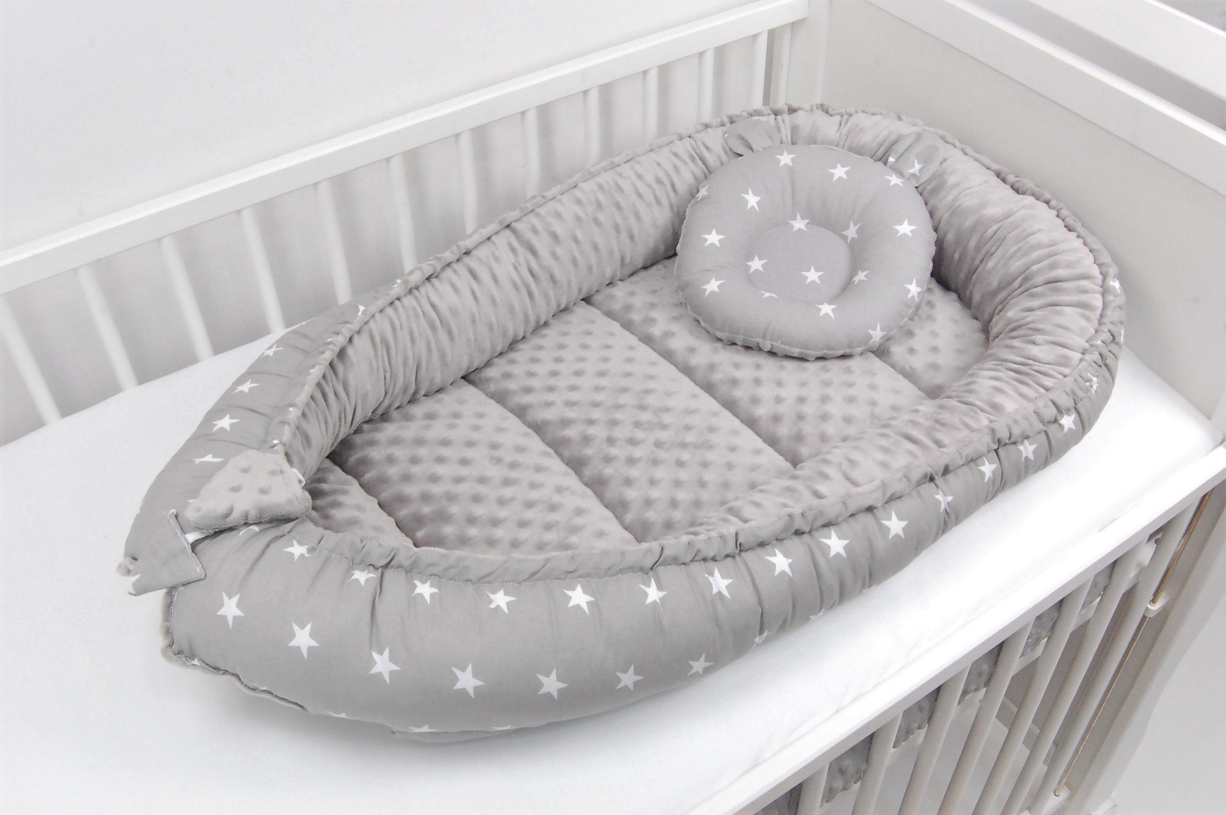Loolay Bettnestchen MINKY/ Baumwolle BABYNEST Babykokon Geschenk Babyaussta günstig online kaufen