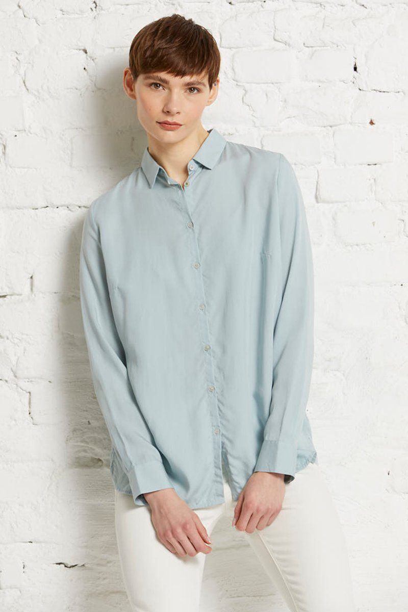 wunderwerk Klassische Bluse Contemporary blouse TENCEL 714 - misty aqua
