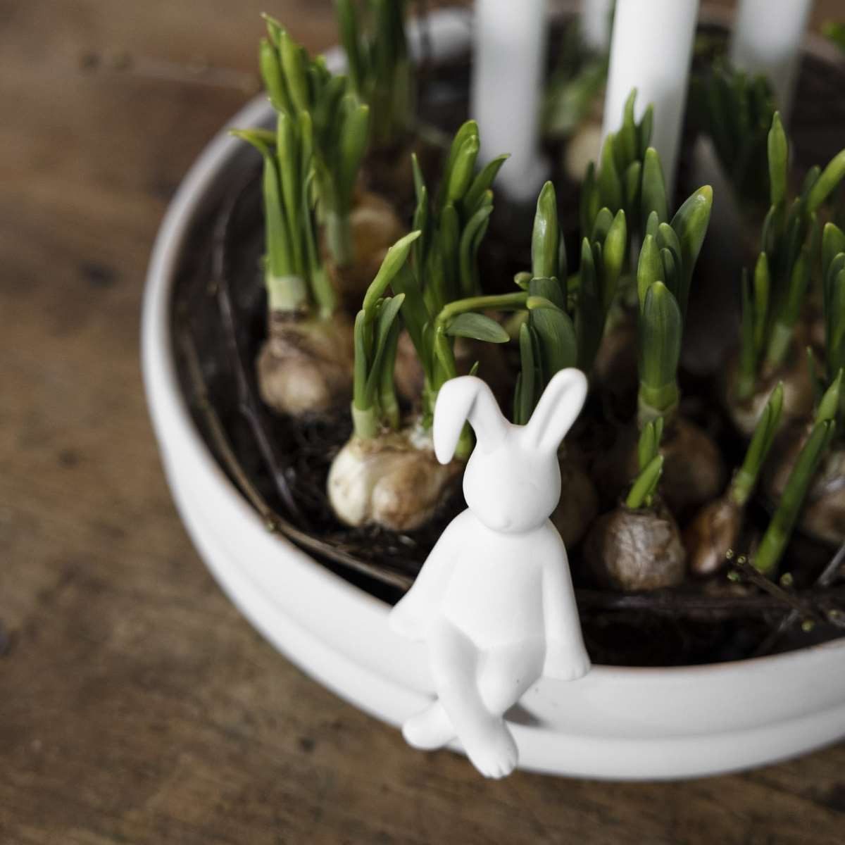 Storefactory Scandinavia Dekoobjekt Hase PELLE weiß, Ø6x13cm