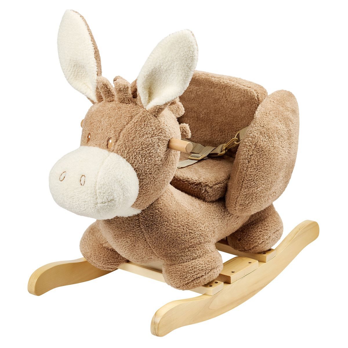 Nattou Schaukeltier Esel - Beige, ab 10 Monaten inkl. Sicherheitsgurt
