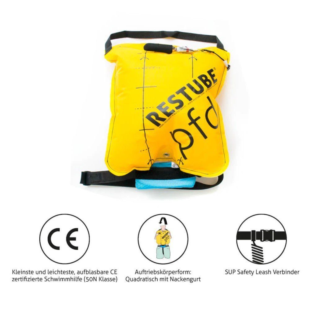 Restube Schwimmhilfe pfd by Restube, aufblasbare 50N-Schwimmhilfe, CE-zertifiziert, wiederverwendbar