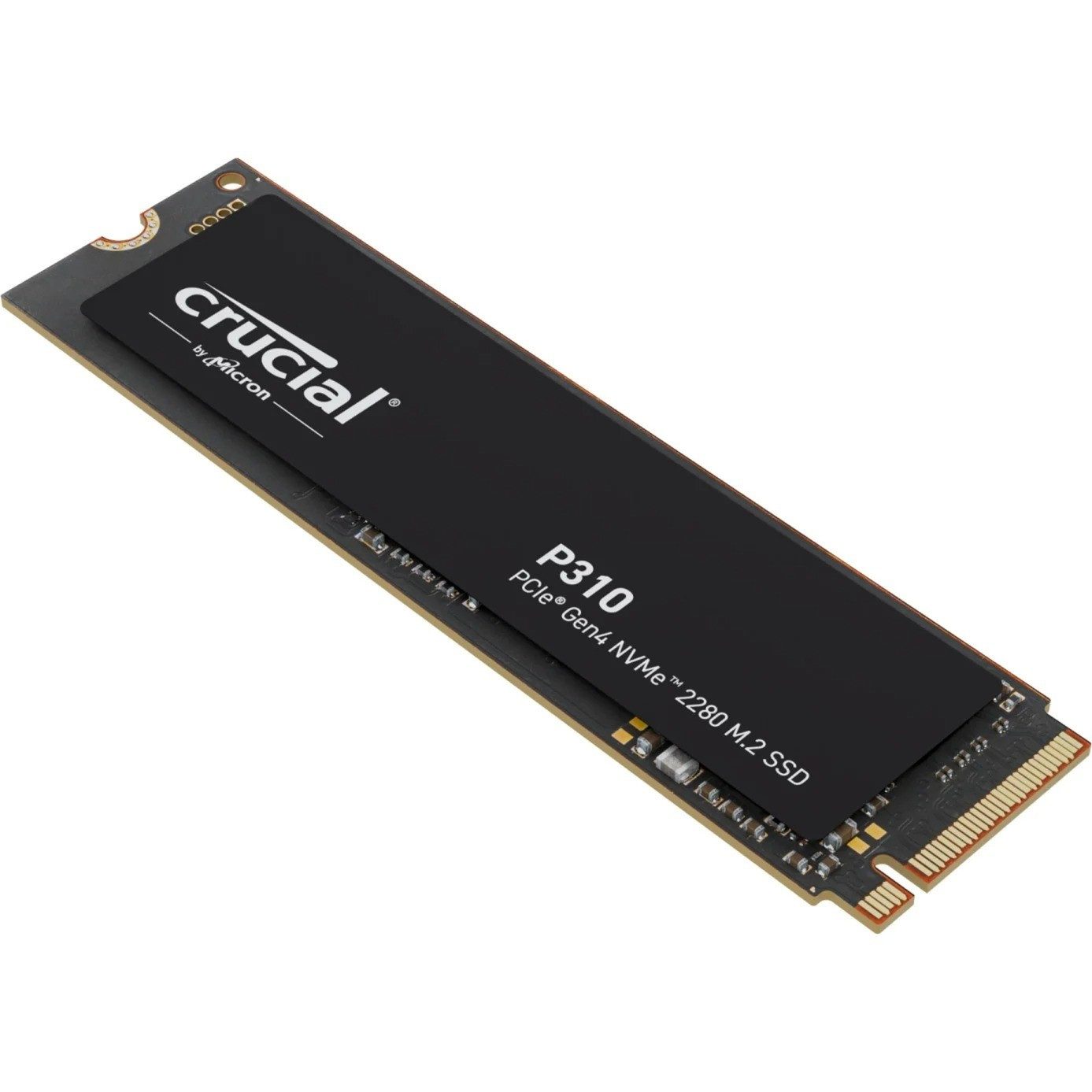 Crucial P310 500GB NVMe SSD Gen4 M.2 interne SSD (500 GB) M.2" 7100 MB/S Lesegeschwindigkeit, 6000 MB/S Schreibgeschwindigkeit, PCIe 4.0 NVMe, Micron 3D NAND, energieeffiziente Architektur