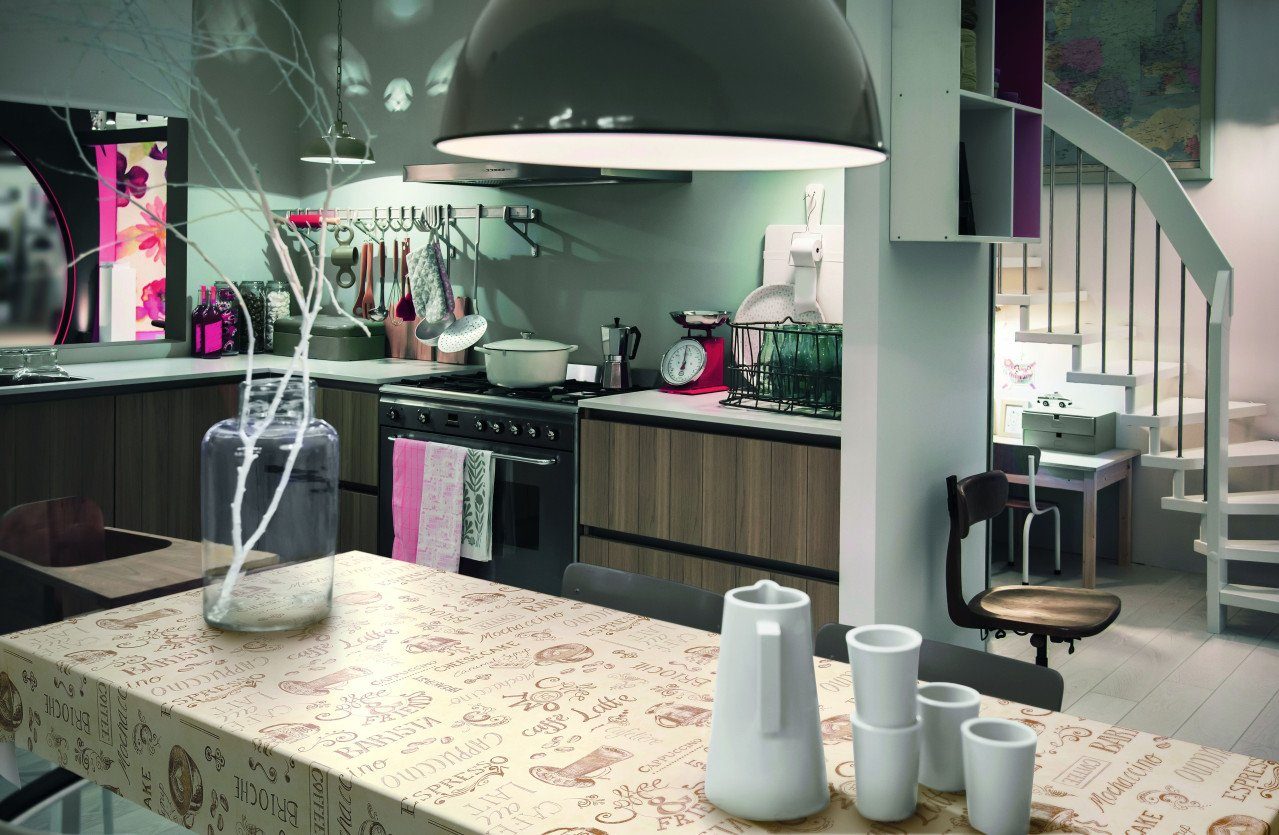 d-c-fix Tischdecke d-c-table® Tischdecke Manhattan Ristretto 150 cm, OEKO-TEX® Standard 100 Zertifikatsnummer