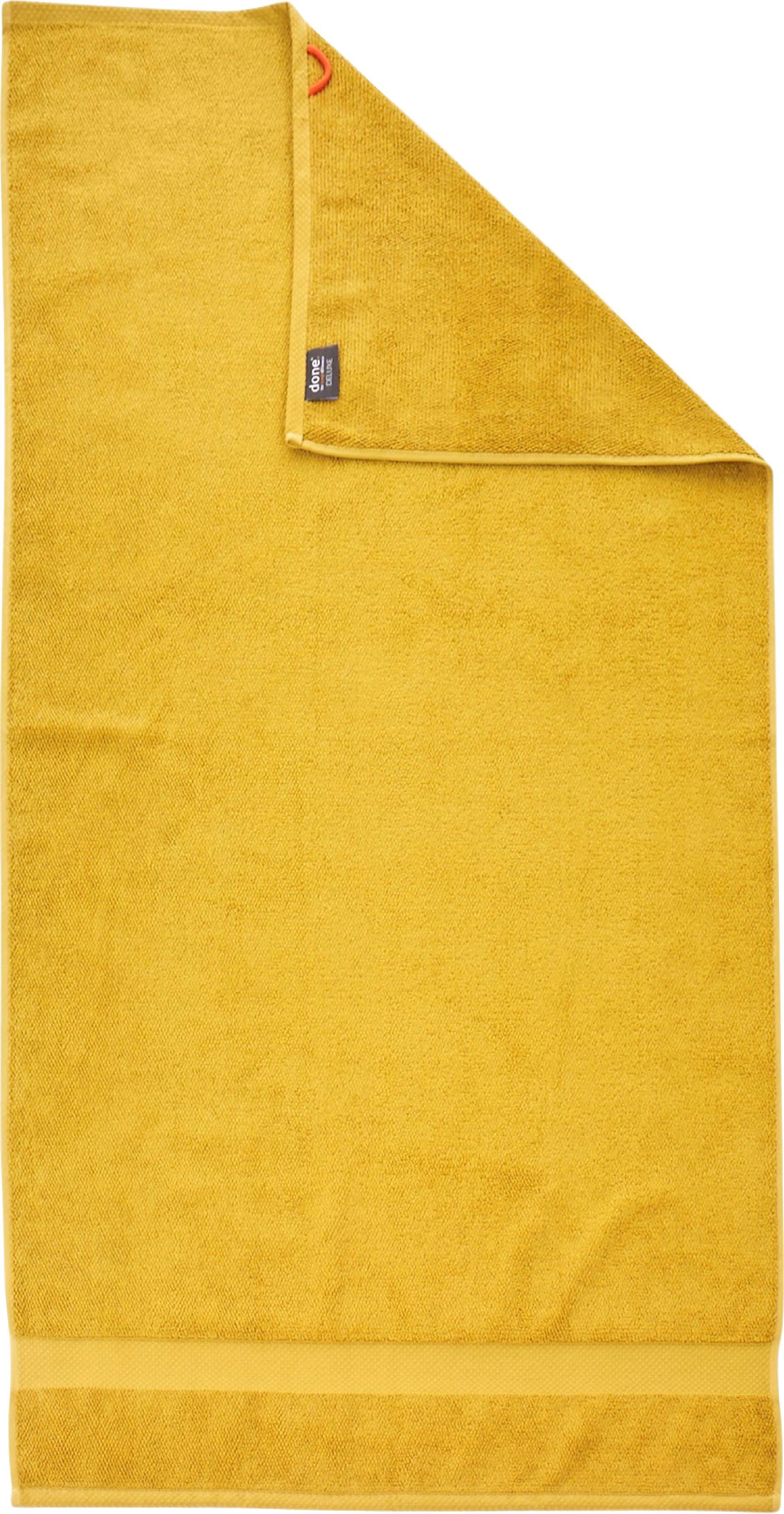 1-tlg., (1-St), Farben, Deluxe, hochwertigem Uni Zwirnfrottier done.® Zwirnfrottee aus goldfarben Hotelqualität Badetücher
